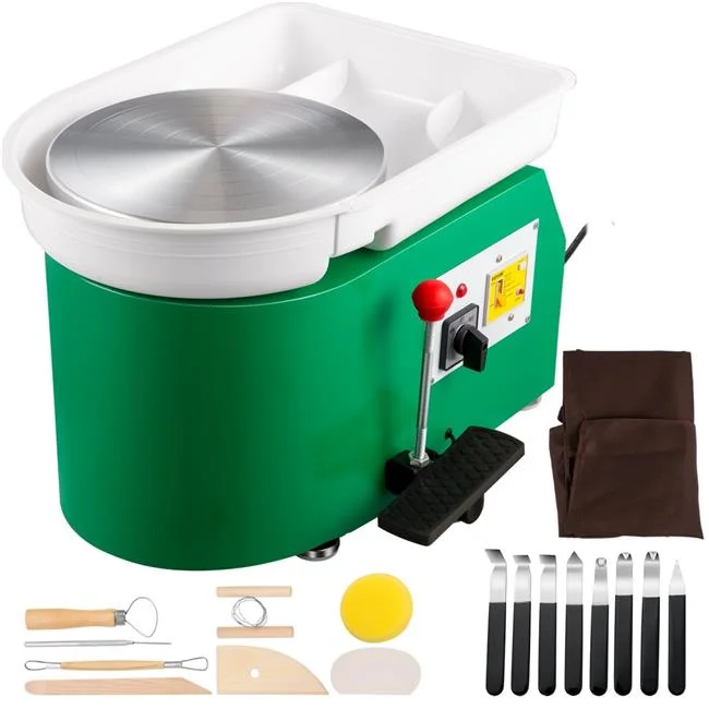 Vevor XTXTYLPJL28CMA5LJV1 28 cm Pottery Forming Machine, Green - 18 Piece