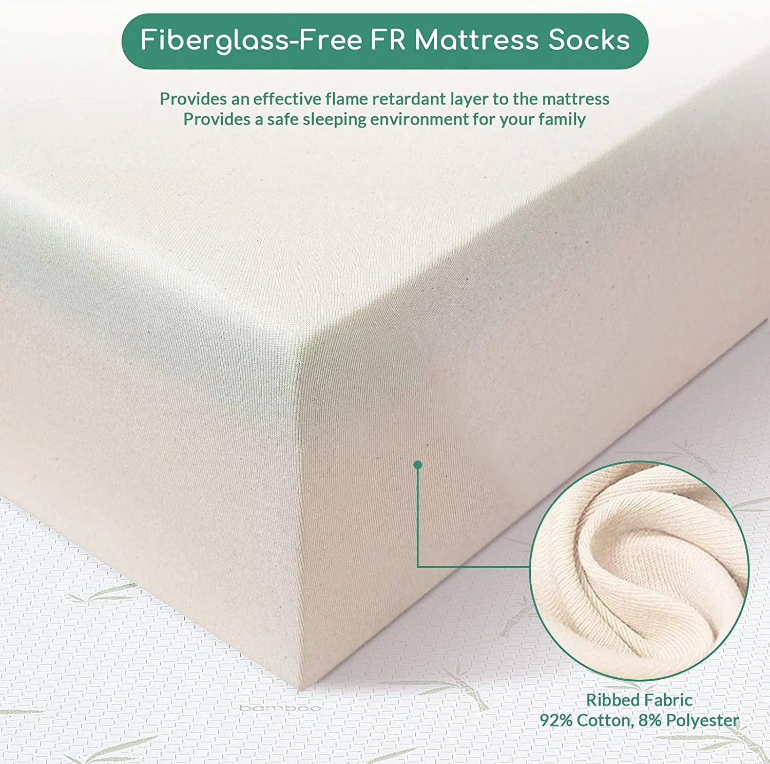 Full Mattress,8 inch Green Tea Medium Gel Memory Foam Mattress with Bamboo Knit Cover, Made in USA
