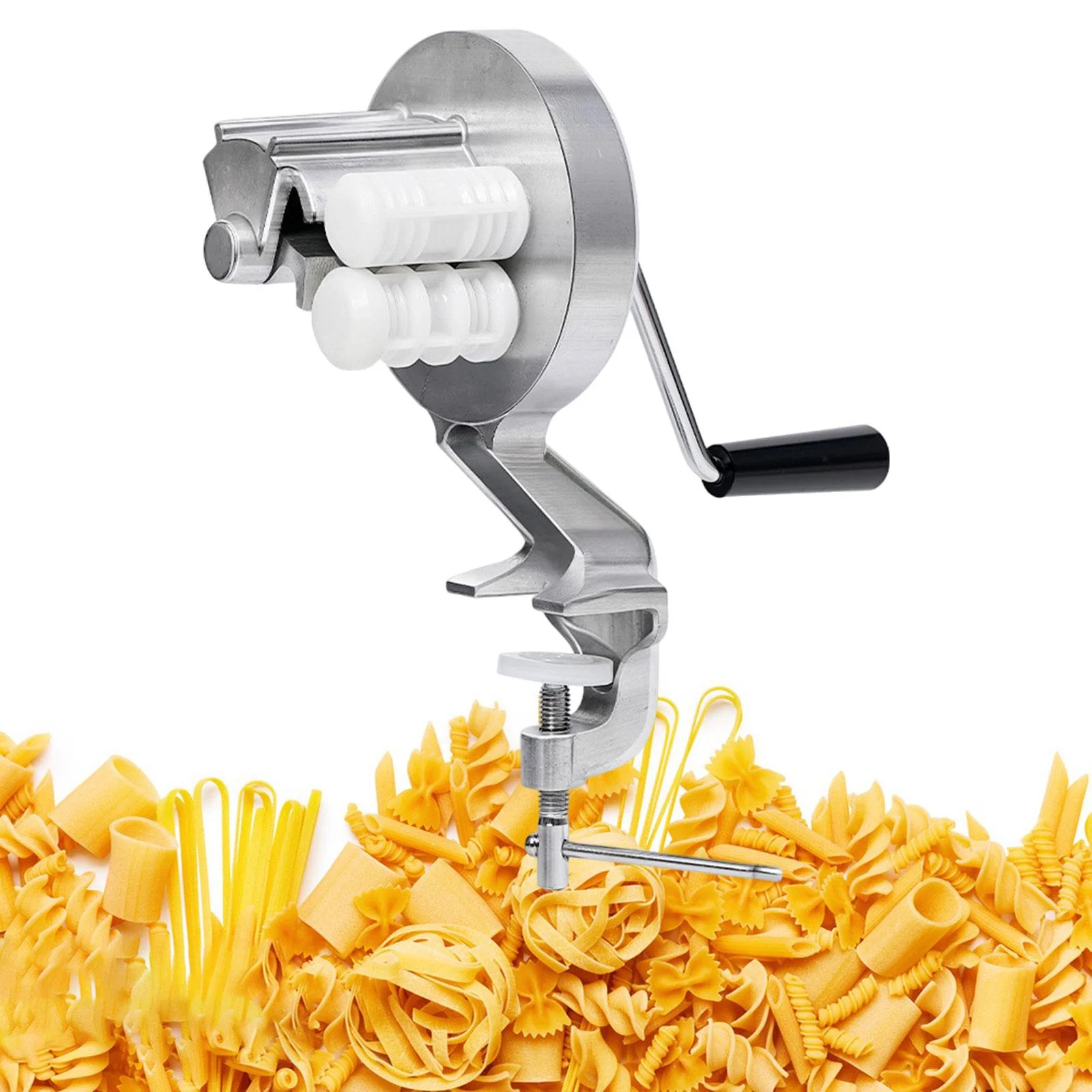 kowaku Cavatelli Maker Tool Pasta Maker Attachments Hand Press with Hand Crank Kitchen Tools Cavatelli Maker Baking Party Restaurant