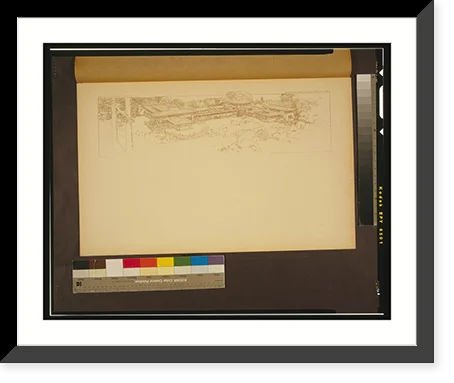 Historic Framed Print, Villa D.D. Martin, Buffalo, N.Y..Frank Lloyd Wright., 17-7/8