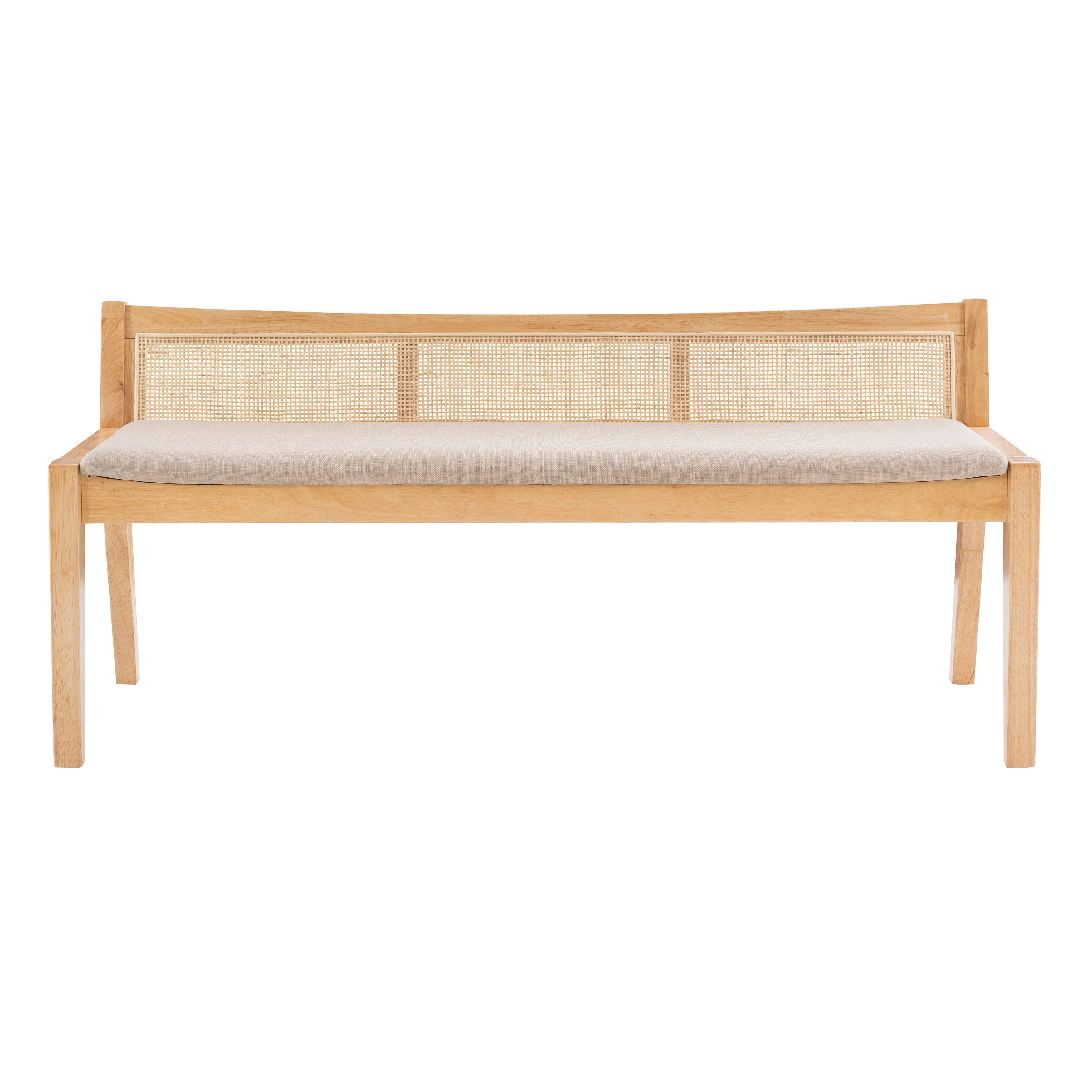 Powell Buford Rattan Beige Entryway Bench