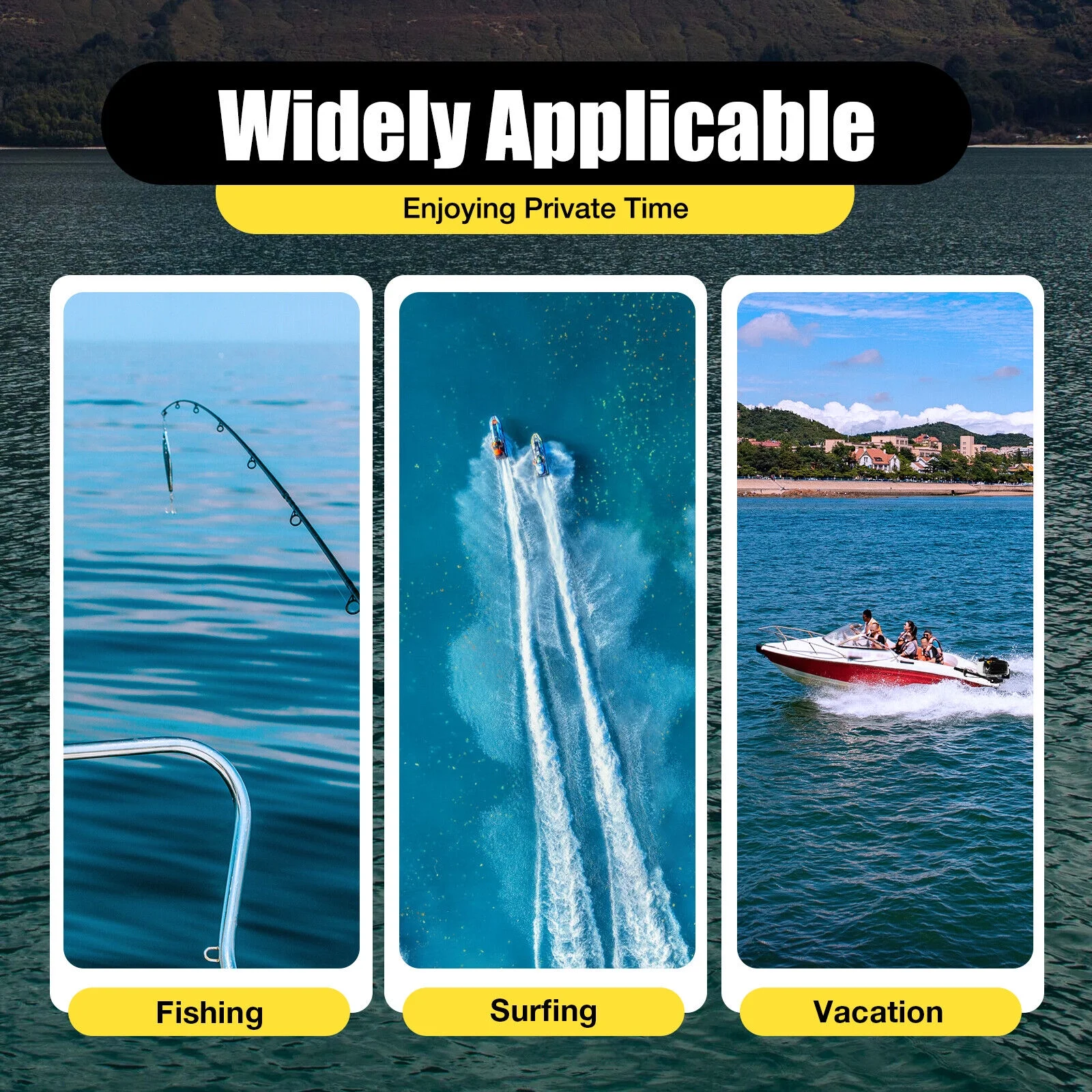 4HP 4 Stroke Outboard Motor Fishing Boat Engine with Air Cooling System CDI