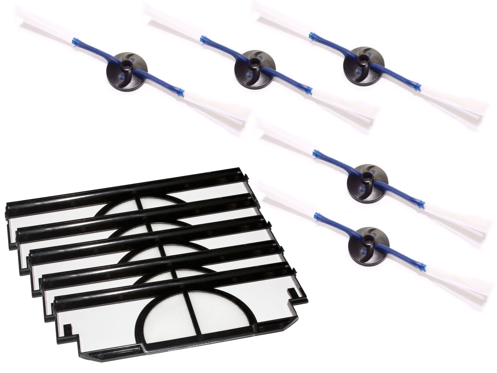 iRobot Dirt Dog Side Brush and Filters Replacement - Kit Includes 5 Side Brushes and 5 Filters