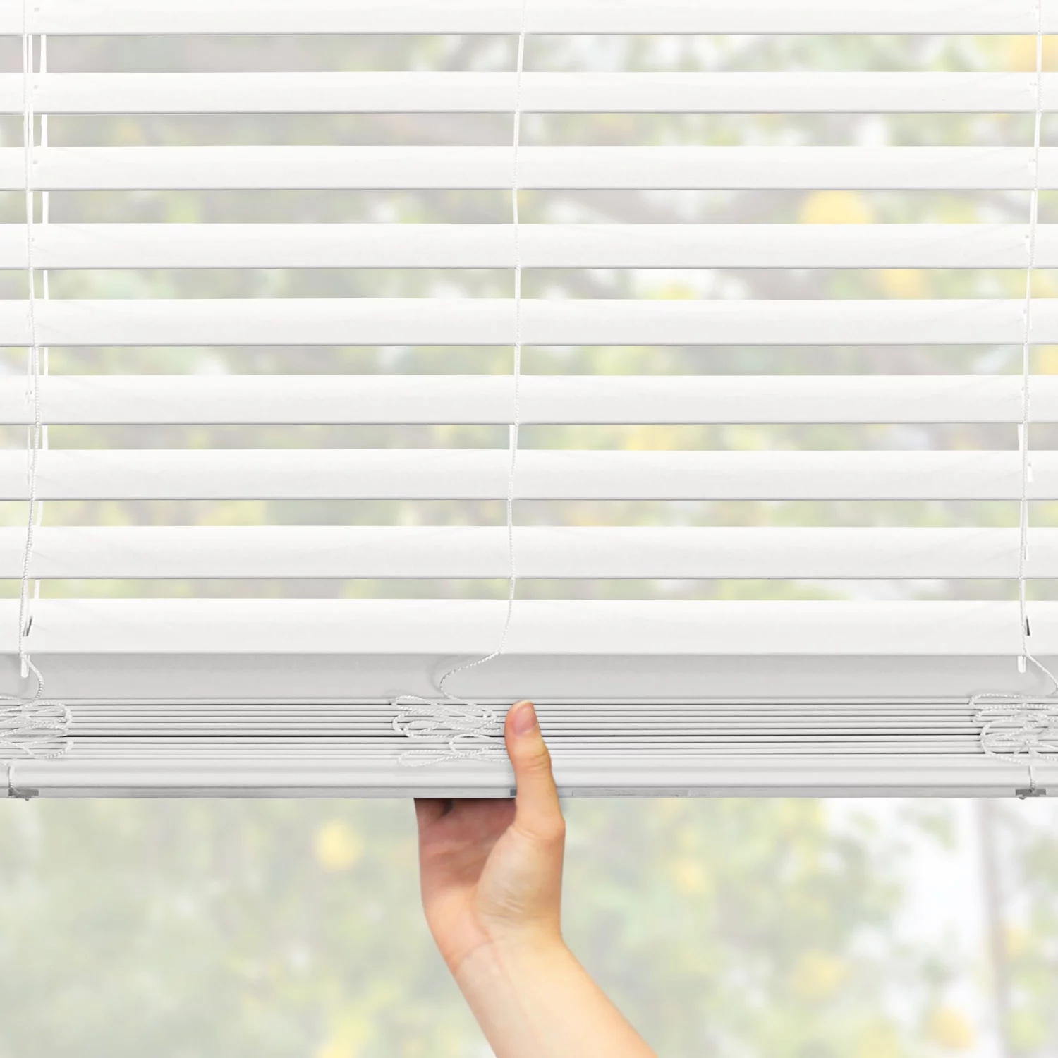CHICOLOGY Cordless 2-inch Faux Wood Blinds