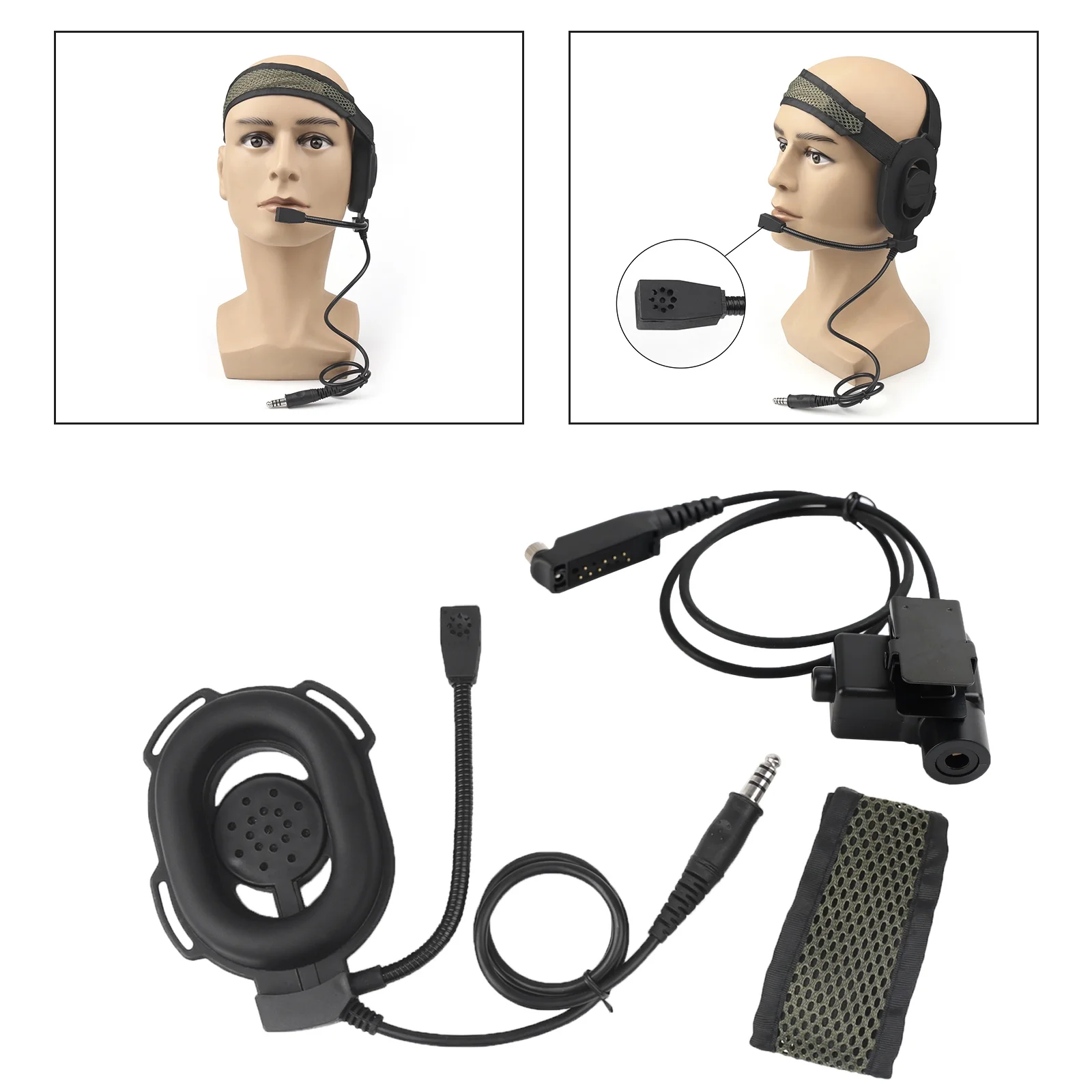 Z Tactical HD-01 Bowman Elite II Headset For Sepura STP8000 STP8030 STP8035