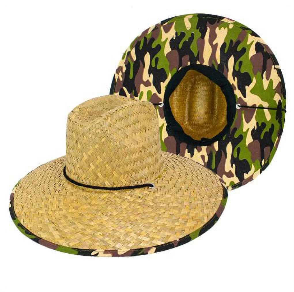 Goldcoast Chata Camo Sun Summer Wide Brim Beach Lifeguard Hat - Unisex Mens Womens