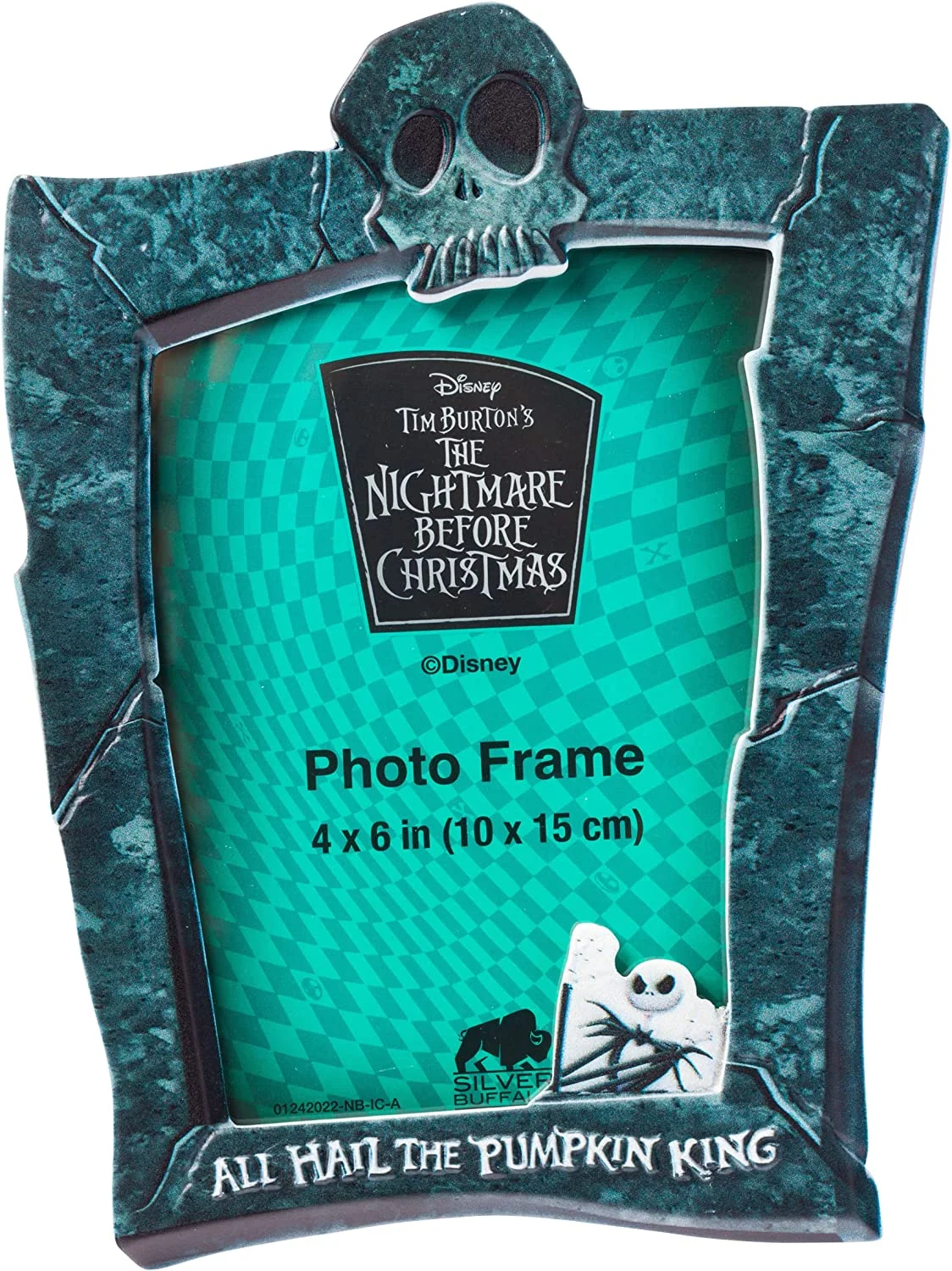 Disney Nightmare Before Christmas Tombstone Photo Frame, 4 x 6 Inches, Grey
