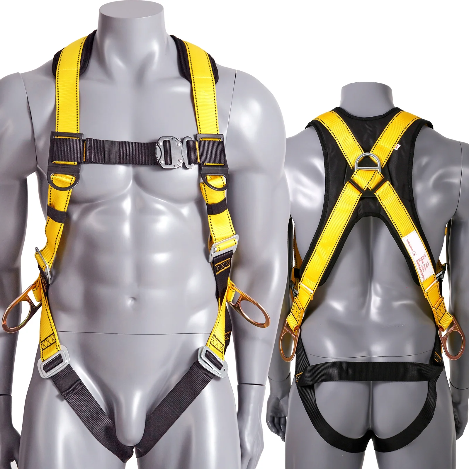 SKYSHALO Safety Harness Universal Full Body Harness with A Lanyard 340 lb & Padding