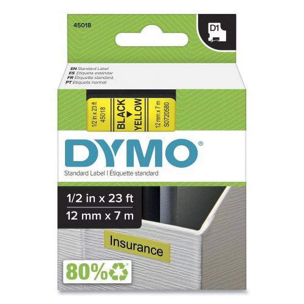 DYMO-DYMO D1 High-Performance Polyester Removable Label Tape, 0.5