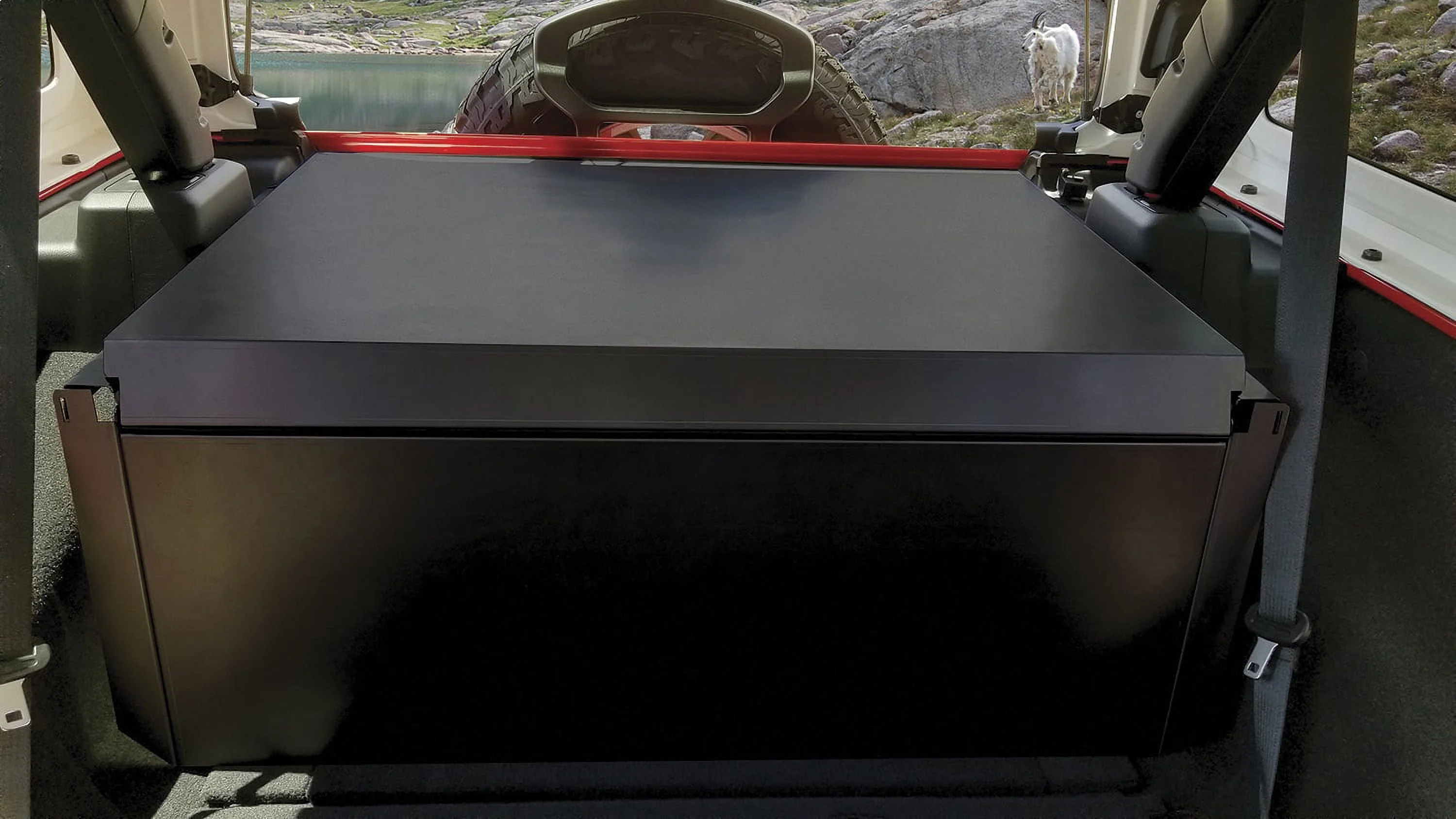 Tuffy Security Products Deluxe Cargo Enclosure - '18-22 Wrangler JL {'21-22 Exc. 4XE}; w/o OEM Subwoofer (Black)