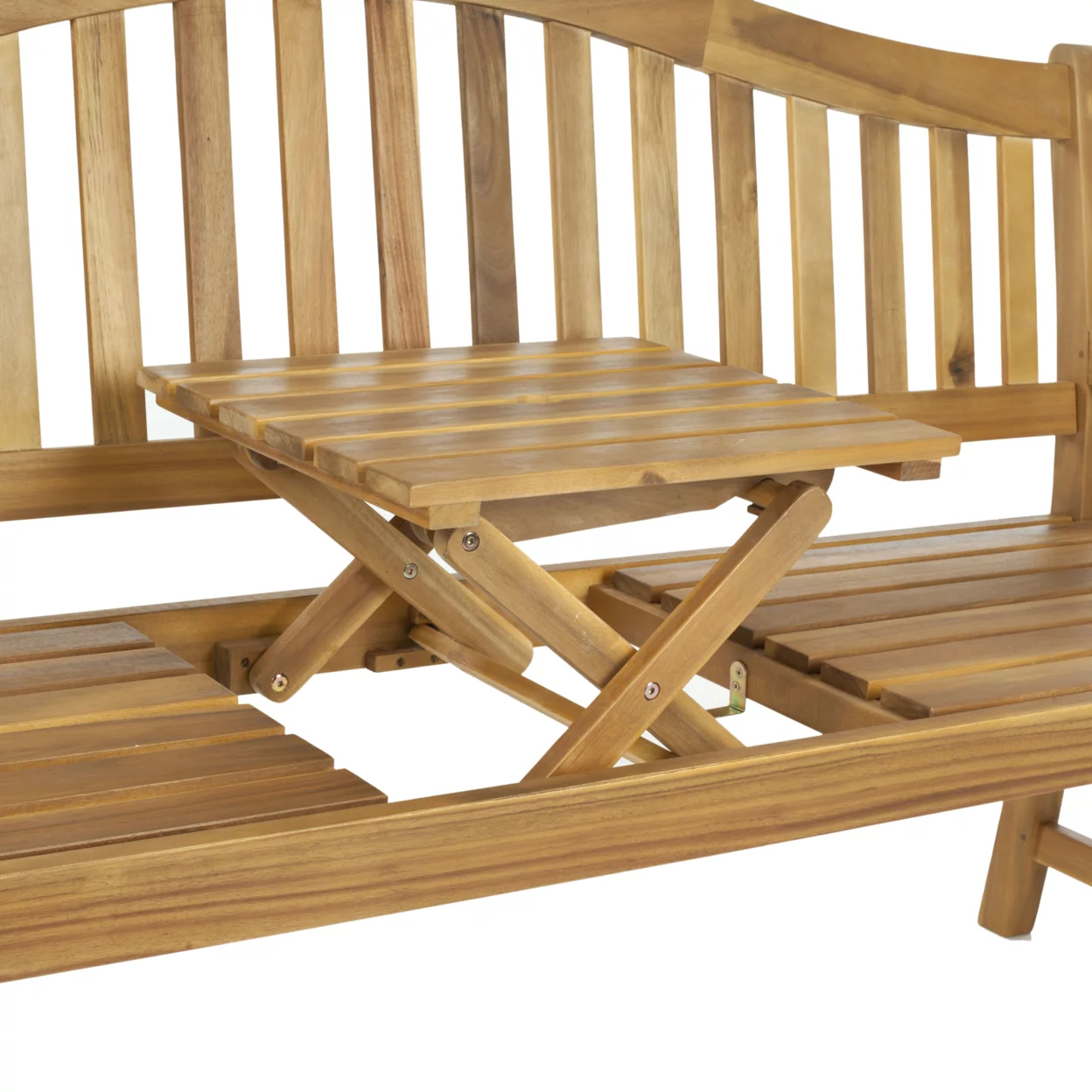 SAFAVIEH Outdoor Collection Mischa Bench Natural Brown