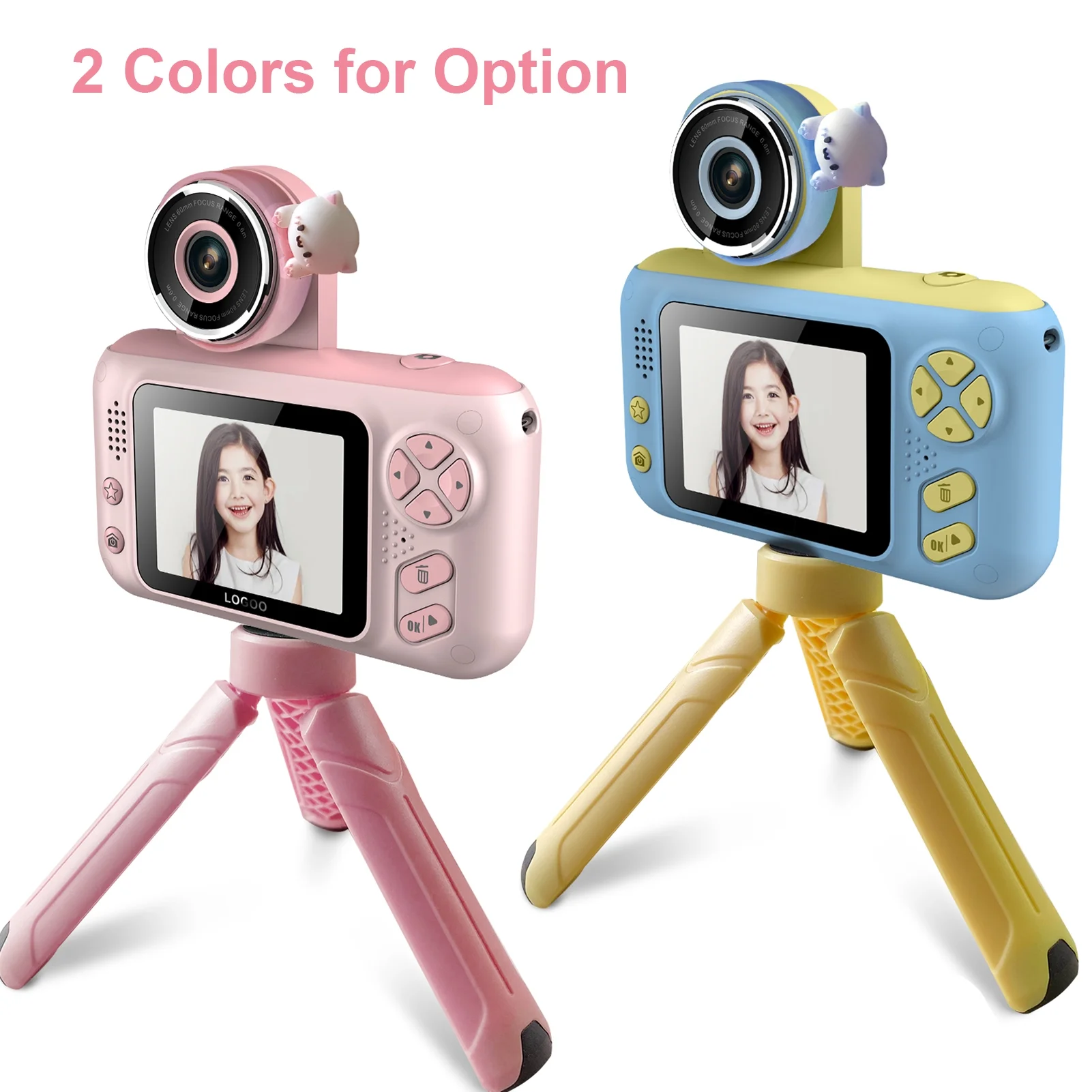 Moobody 1080P Kids Digital Camera Mini Video Camera for Kids 40MP 2.4 Inch IPS Screen 180掳 Rotata