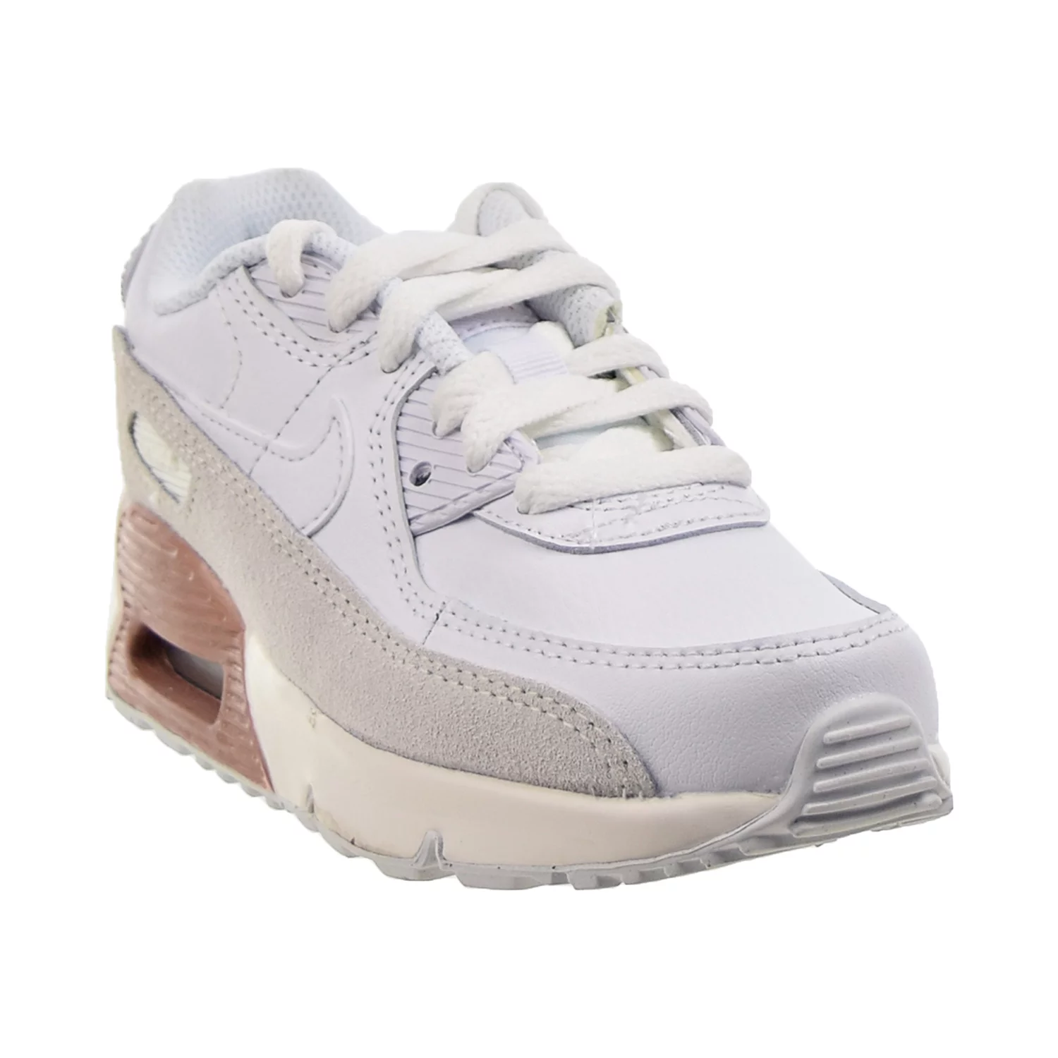 Nike Air Max 90 (PS) Little Kids' Shoes White-Summit White-Metallic Red Bronze cd6867-117