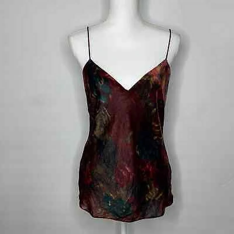 Ralph Lauren BLACK MULTI Women's Velvet Camisole, US 10