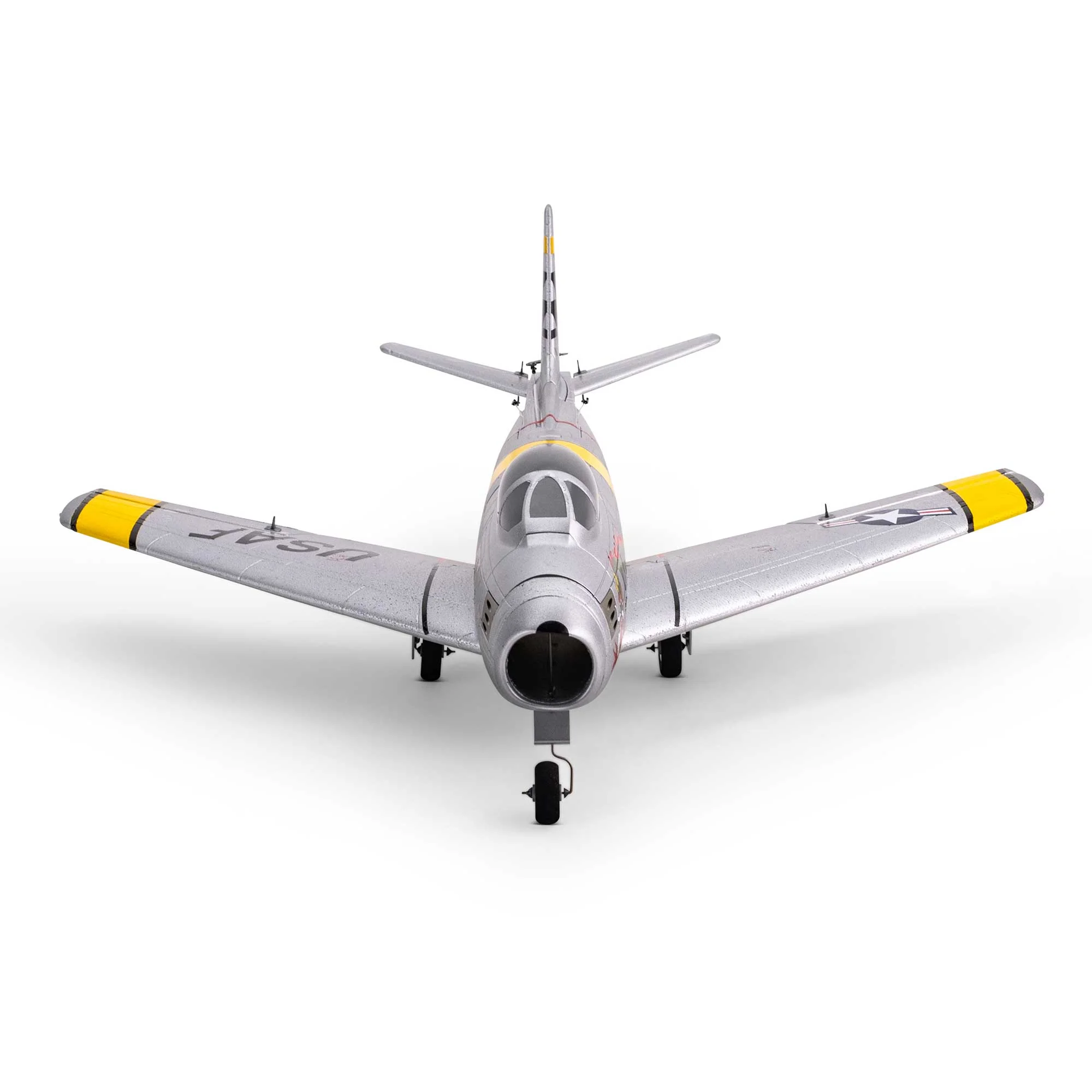 E-flite RC Airplane UMX F-86 Sabre 30mm EDF BNF Basic Transmitter Battery and Charger Not Included EFLU7050