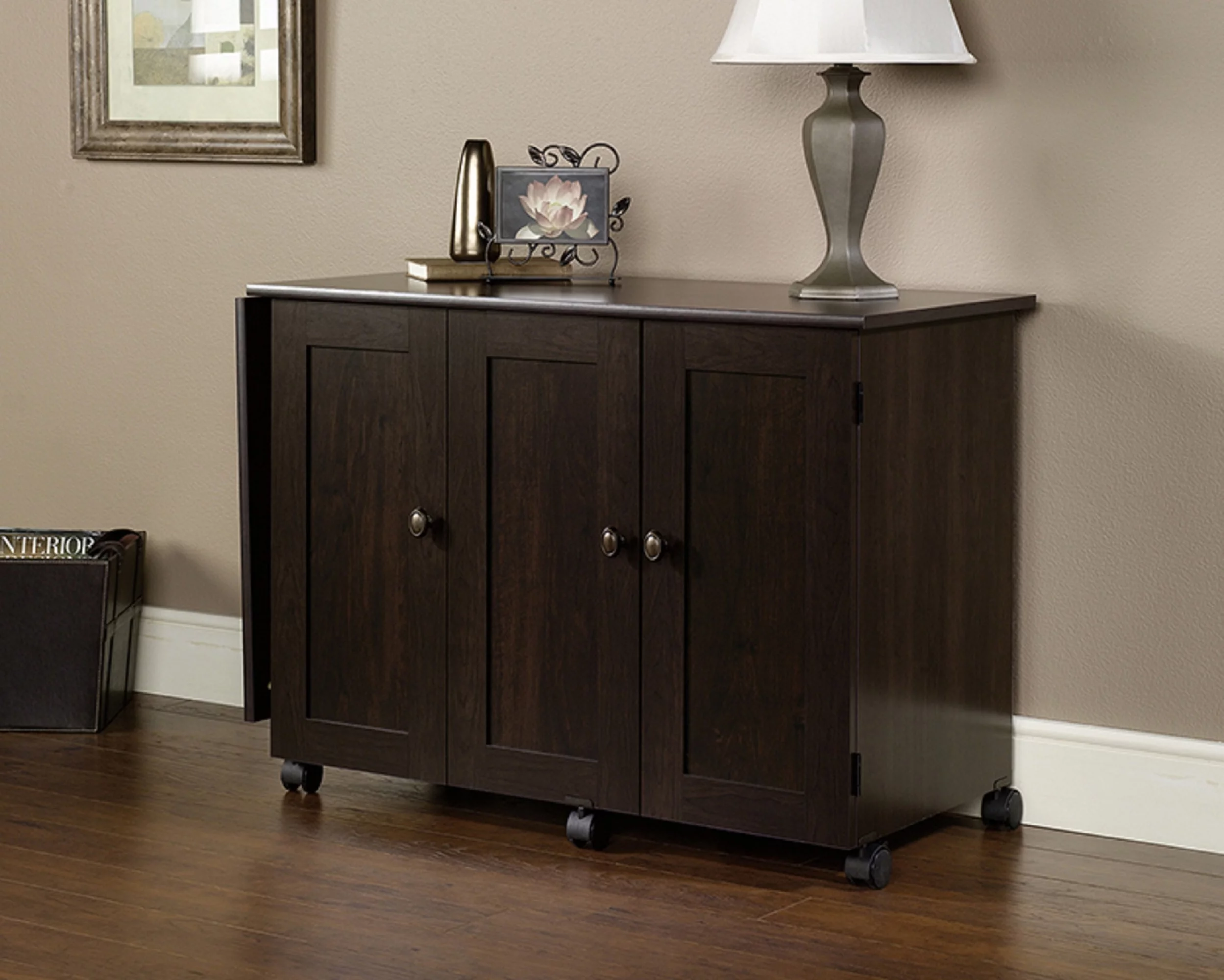 Sauder Sauder Select Collection Easy Rolling Sewing and Craft Table/Cart