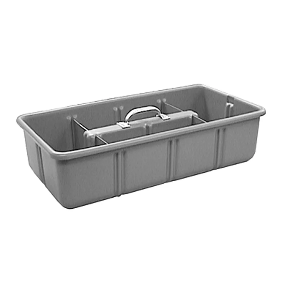 Jones Stephens T60121 Tool Tote Tray with 4 Dividers, 12 x 24 x 6 in.