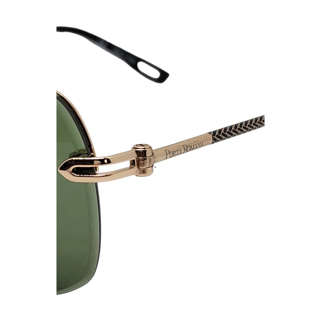 Porta Romana Vintage Collection Model 2319- Green Lenses with Gold Colored Frame