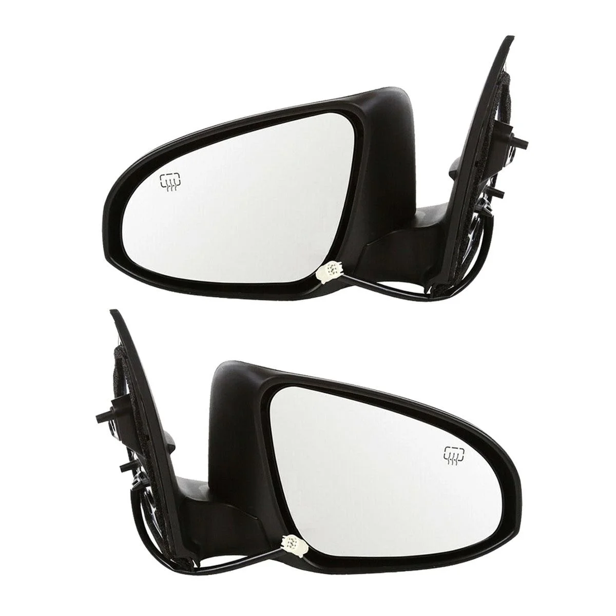 AutoShack Driver and Passenger Mirrors Power Folding Heated Smooth Set of 2 Replacement for 2014 2015 2016 2017 2018 2019 Toyota Corolla 1.8L 2.0L FWD KAPTO1321294PR