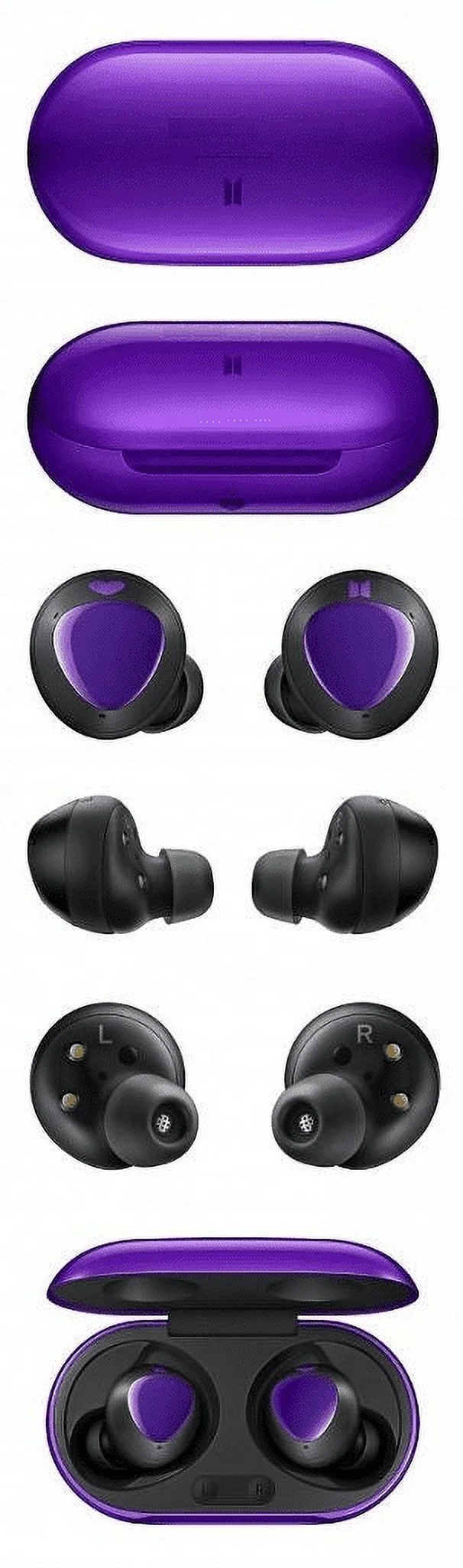 Urbanx Street Buds Plus True Bluetooth Earbud Headphones For Samsung Galaxy Win Pro G3812 - Wireless Earbuds w/Active Noise Cancelling - Purple (US Version with Warranty)