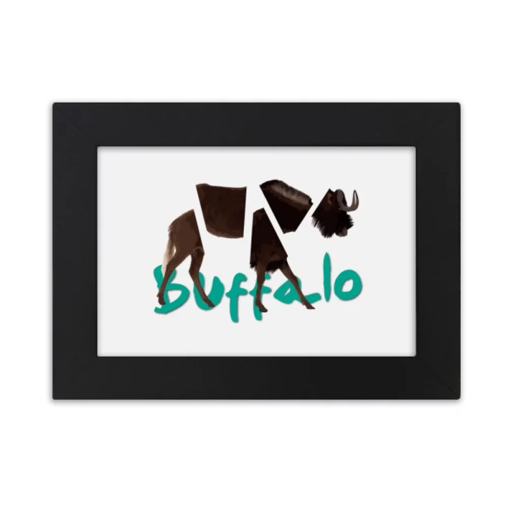 Buffalo Body Rips Horns Art Deco Fashion Desktop Photo Frame Ornaments Picture Art Painting