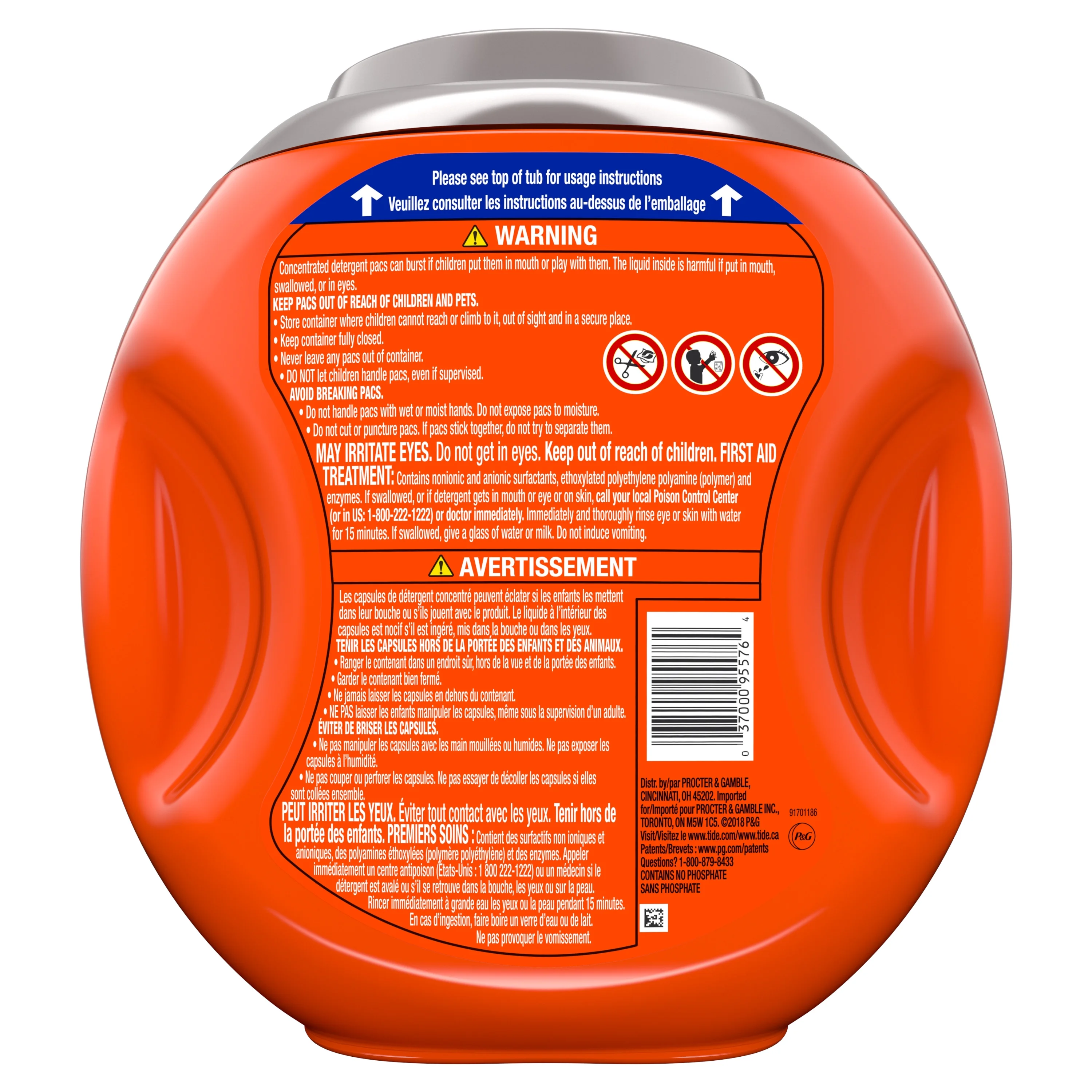 Tide Pods Plus Febreze Sport Odor Defense, Laundry Detergent Pacs, 61 ct.