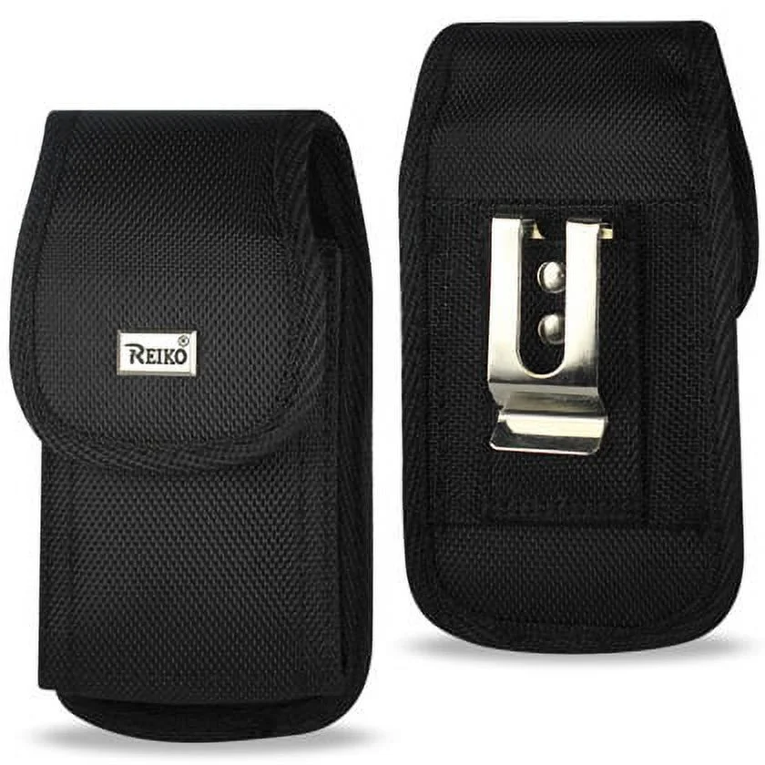 VERTICAL RUGGED POUCH SAMSUNG GALAXY NOTE II N7100 PLUS BLACK CELL PHONE WITH COVER