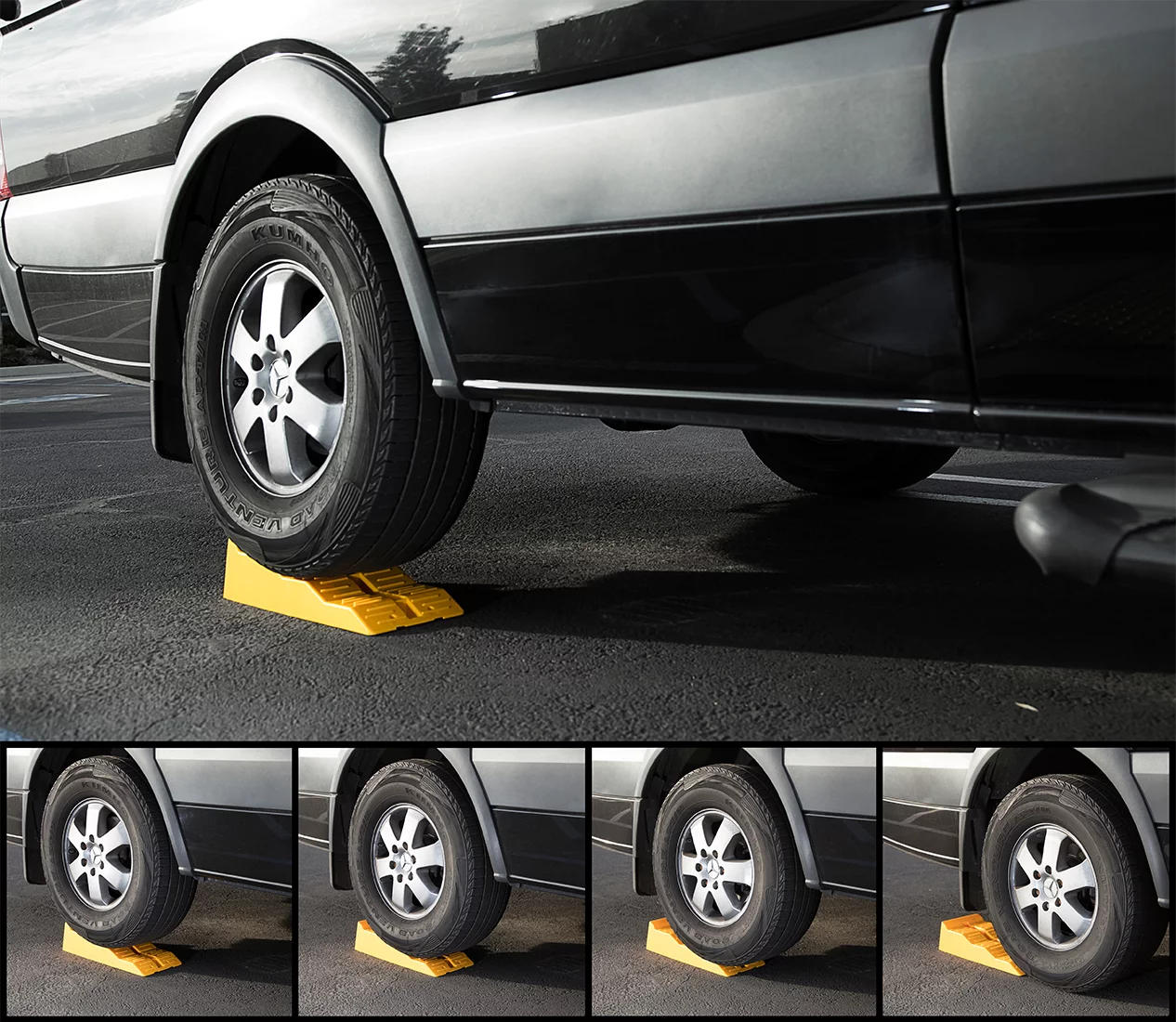 Oxgord Car Leveler Ramp Chock Multi-Leveling Heavy-Duty Blocks (2-Piece)