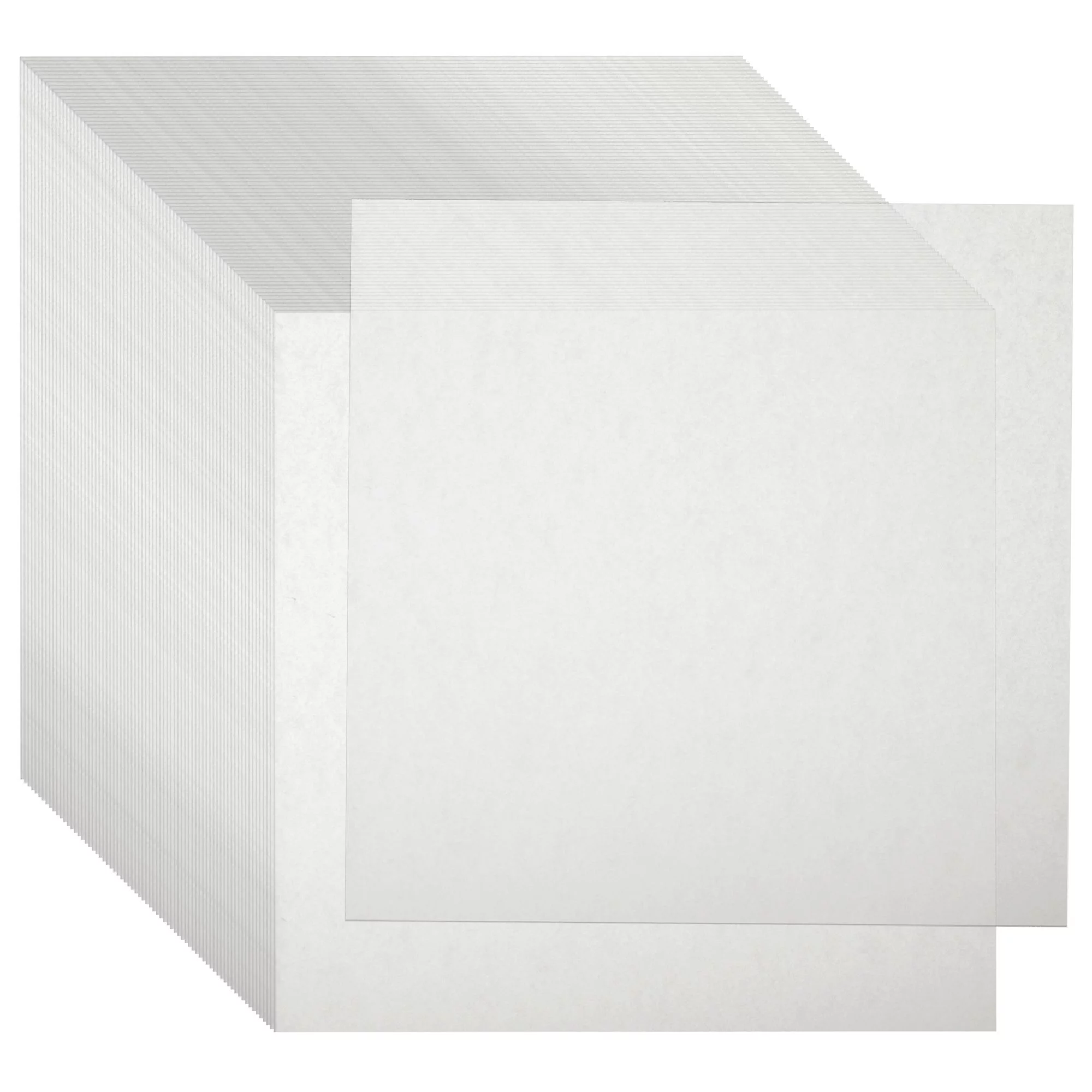 500 Pack Wax Paper Sheets, Pre-Cut Square Liners for Food, Bakery, Deli (6x6 in, White)