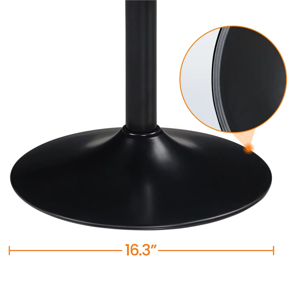 Yaheetech Set of 2 Height Adjustable Bar Stools,Retro Brown