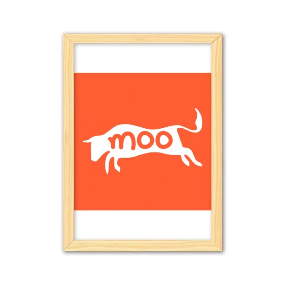 Buffalo Mutter Decorative Wooden Painting Home Decoration Picture Frame A4