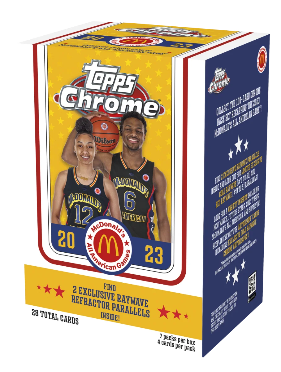 2023 Topps McDonald's All-American Chrome Basketball Factory Sealed Value Box