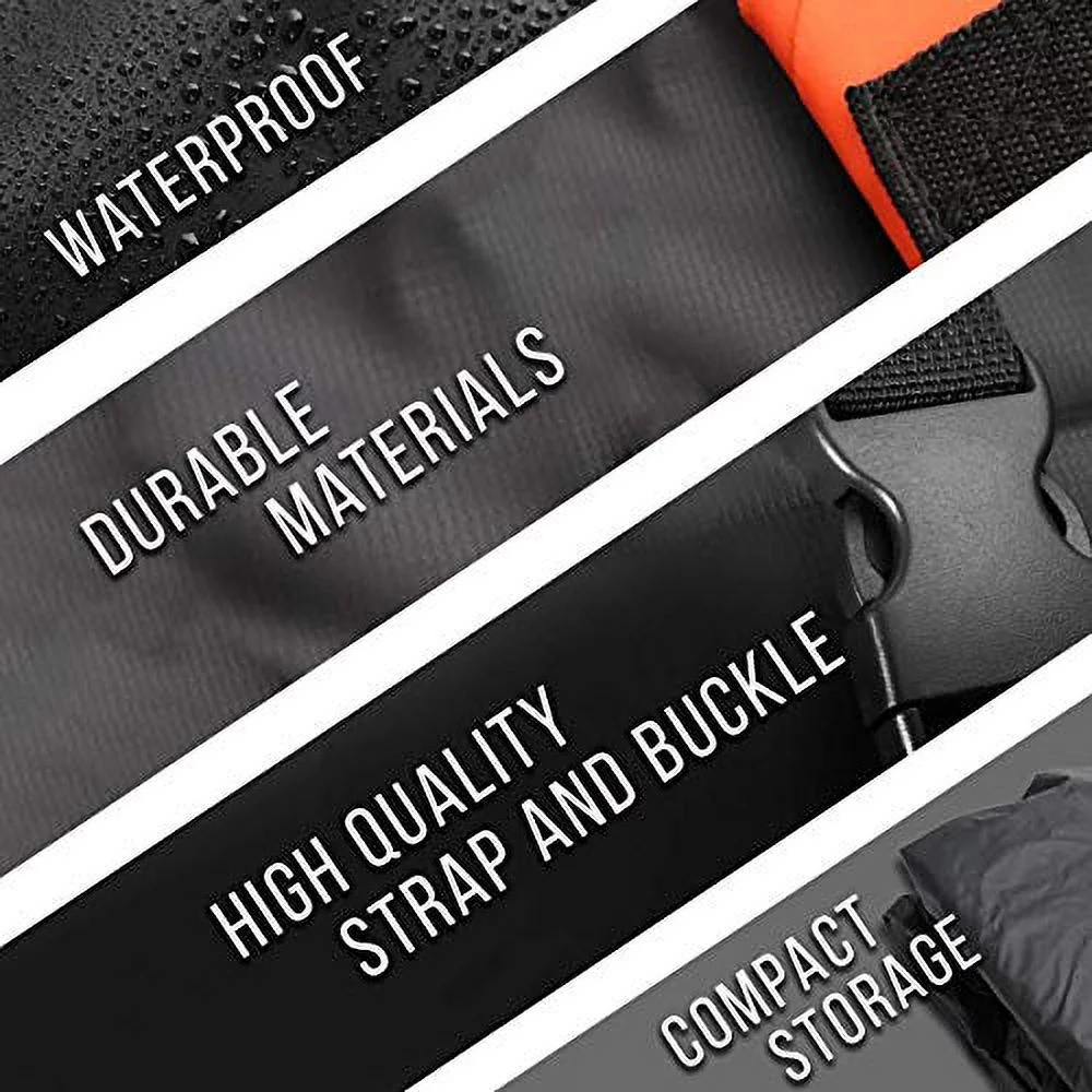 Zento Deals Waterproof Car Rooftop Cargo Bag 15 Cubic Feet, Large Storage, Carrier with Heavy Duty Straps, Fits All Racks, for Cars Side Rails Cross Bars/Basket