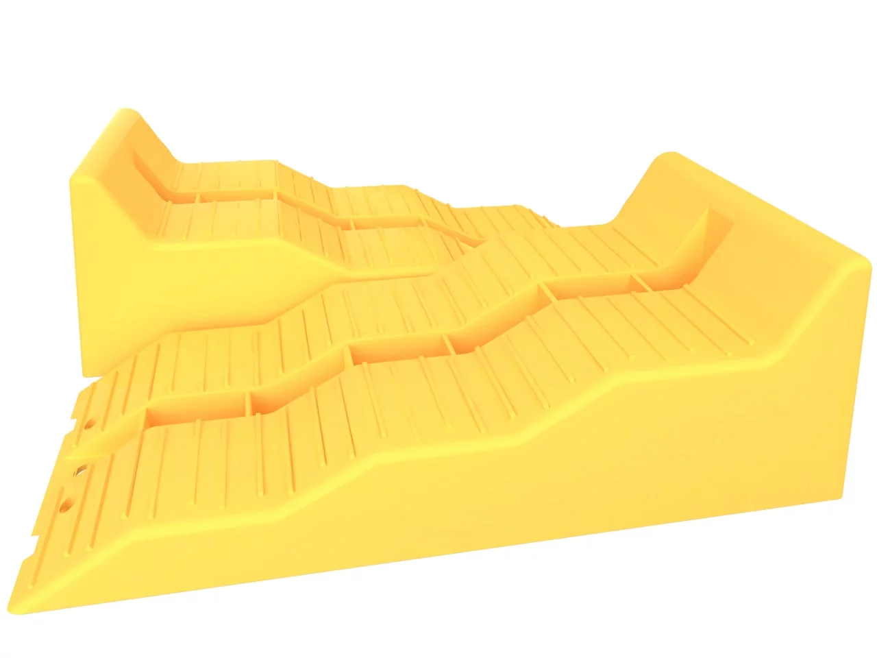 Oxgord Car Leveler Ramp Chock Multi-Leveling Heavy-Duty Blocks (2-Piece)