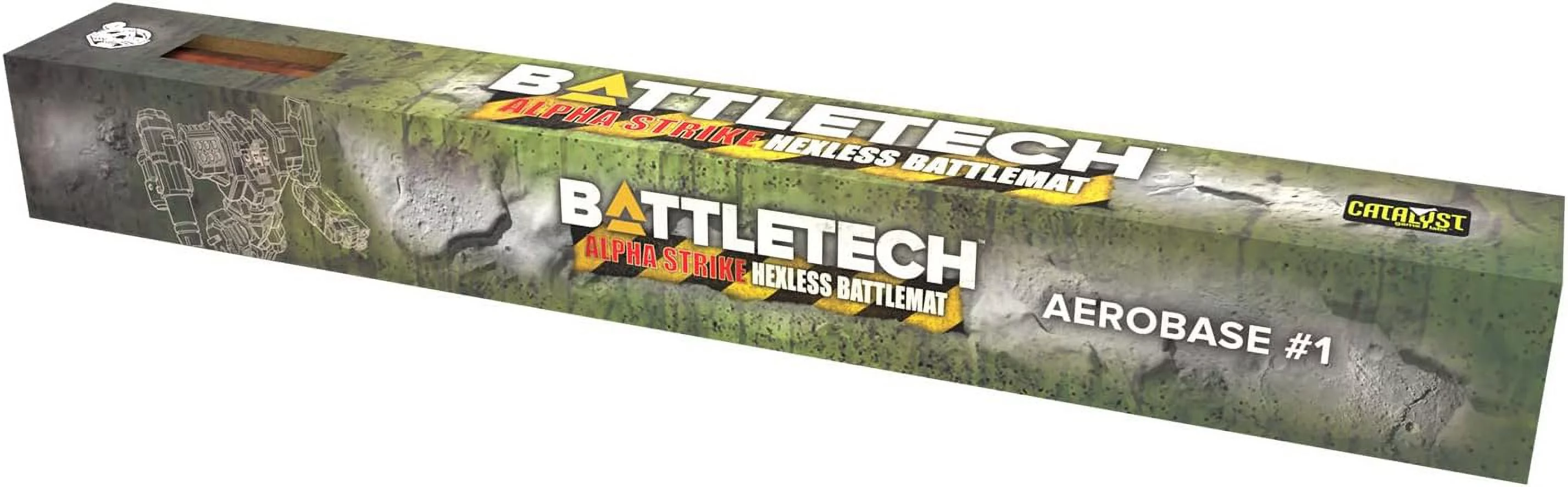 BattleTech Alpha Strike Hexless Battlemat: Aerobase #1 / Rolling Woodland #1