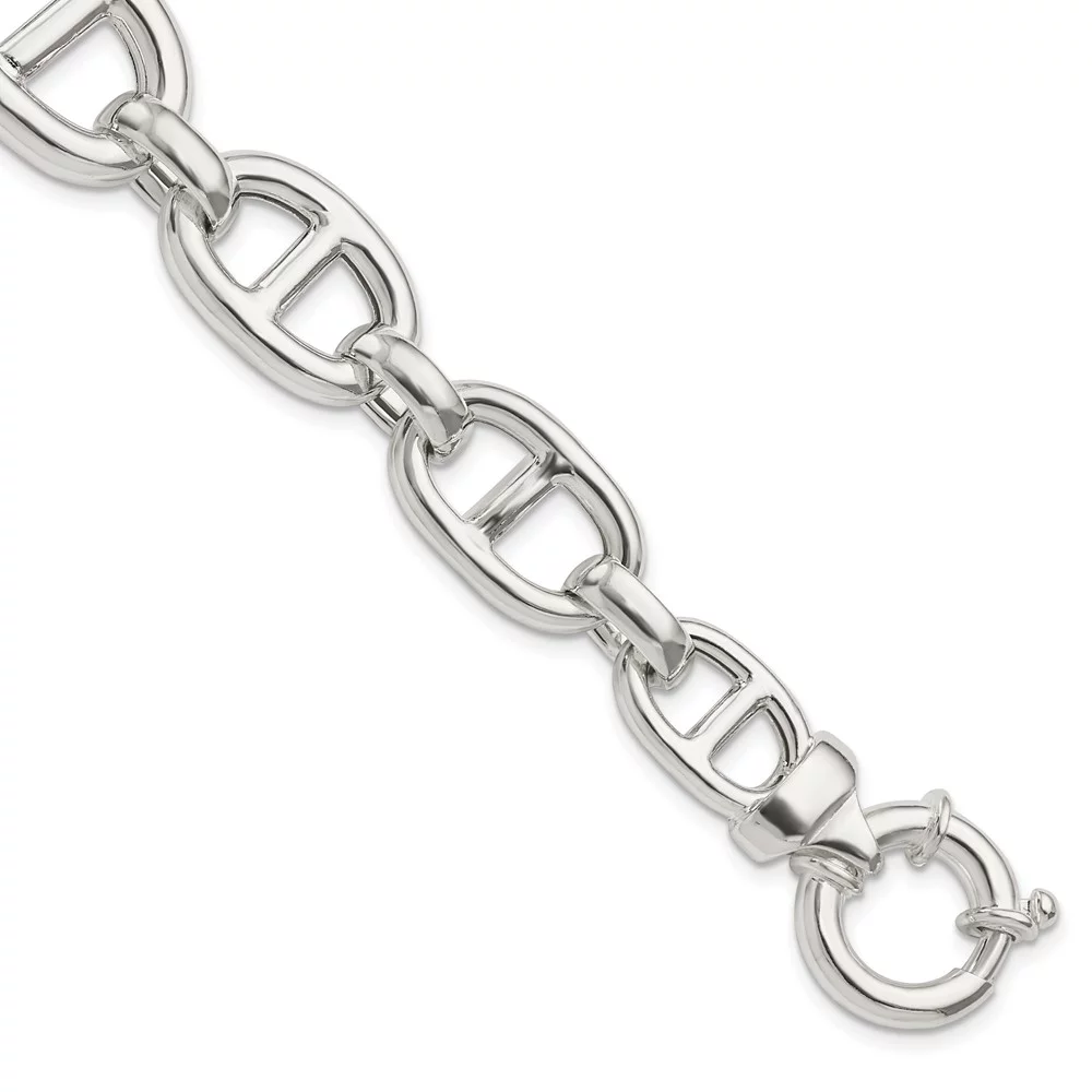 FJC Finejewelers 925 Sterling Silver Polished Fancy Link Bracelet 7.75 Inches x 16.44 mm