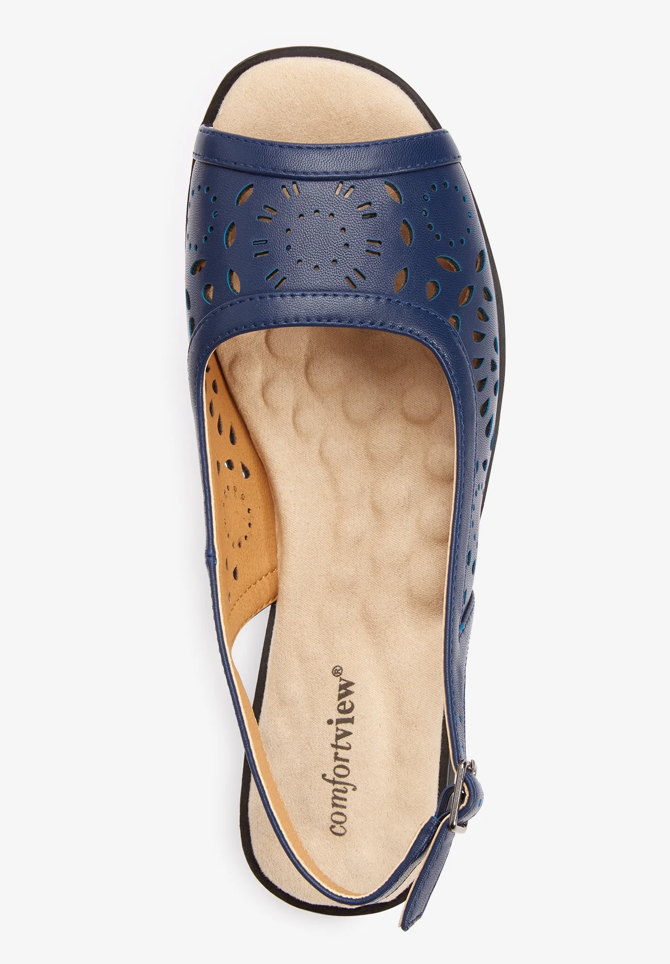 Comfortview Women's Wide Width The Mary Sling - 12 M, Yellow