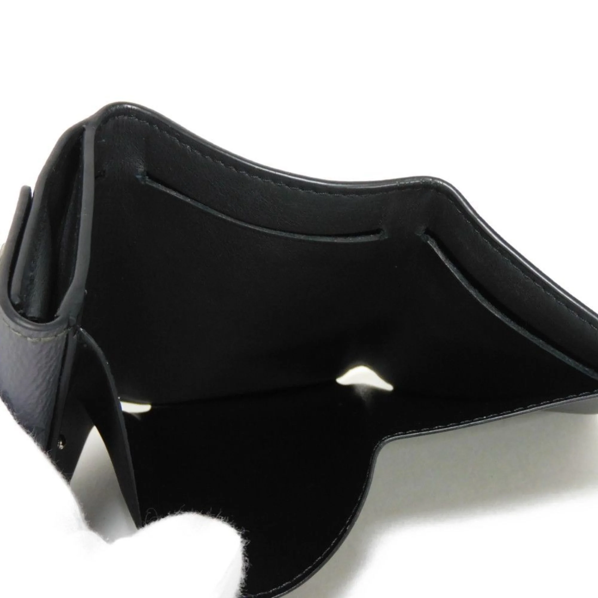 Pre-Owned LOUIS VUITTON Trifold Wallet Discovery Compact W Snap RFID Monogram Eclipse Reverse Noir M45417 Men's Billfold (Good)