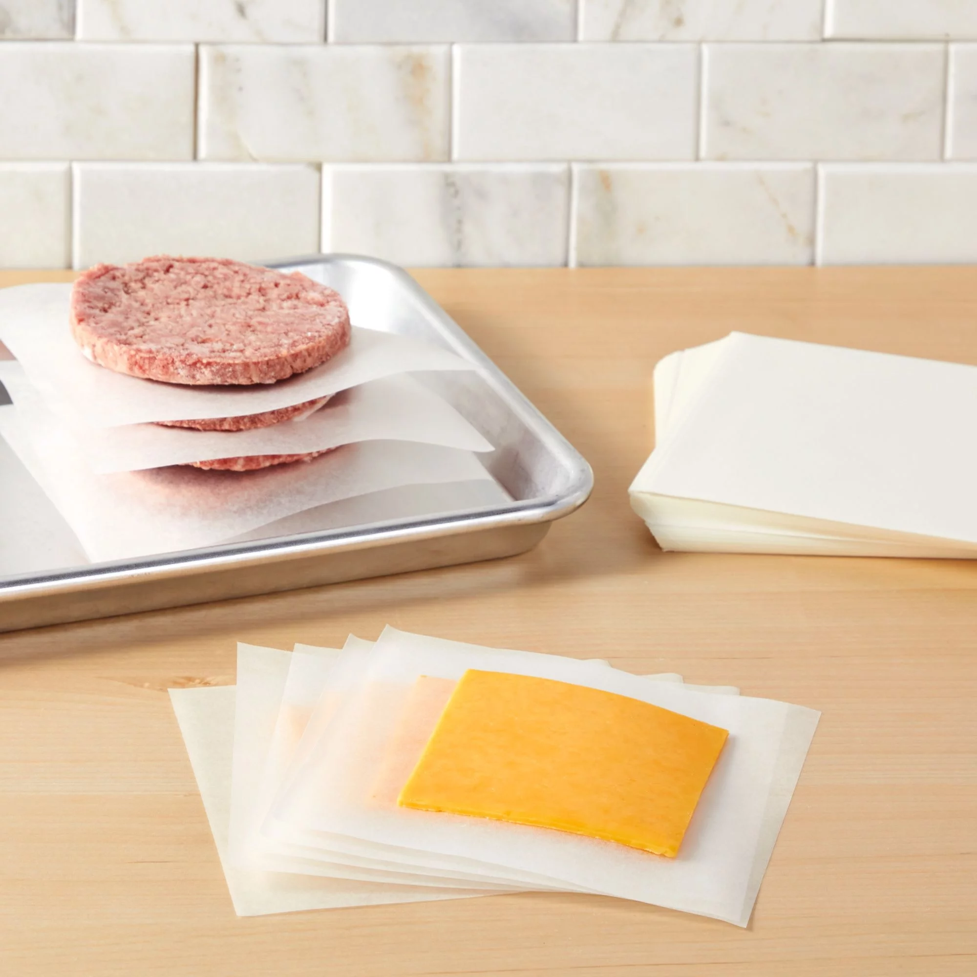 500 Pack Wax Paper Sheets, Pre-Cut Square Liners for Food, Bakery, Deli (6x6 in, White)
