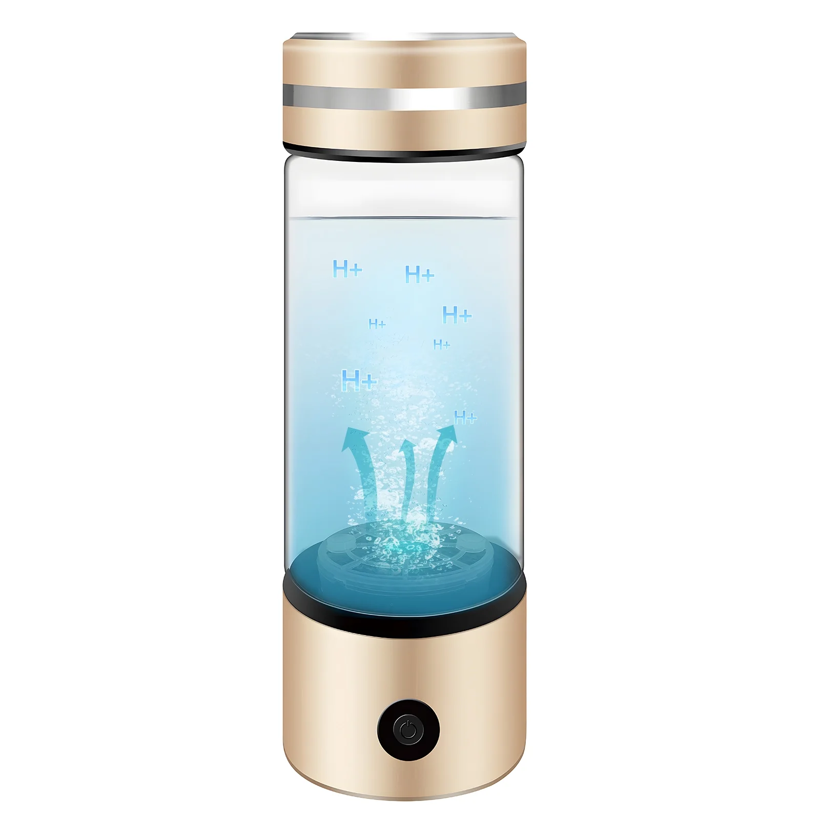Andoer Portable Hydrogen Water Bottle Generator with Rechargeable Ionizer for Home Travel Fitness