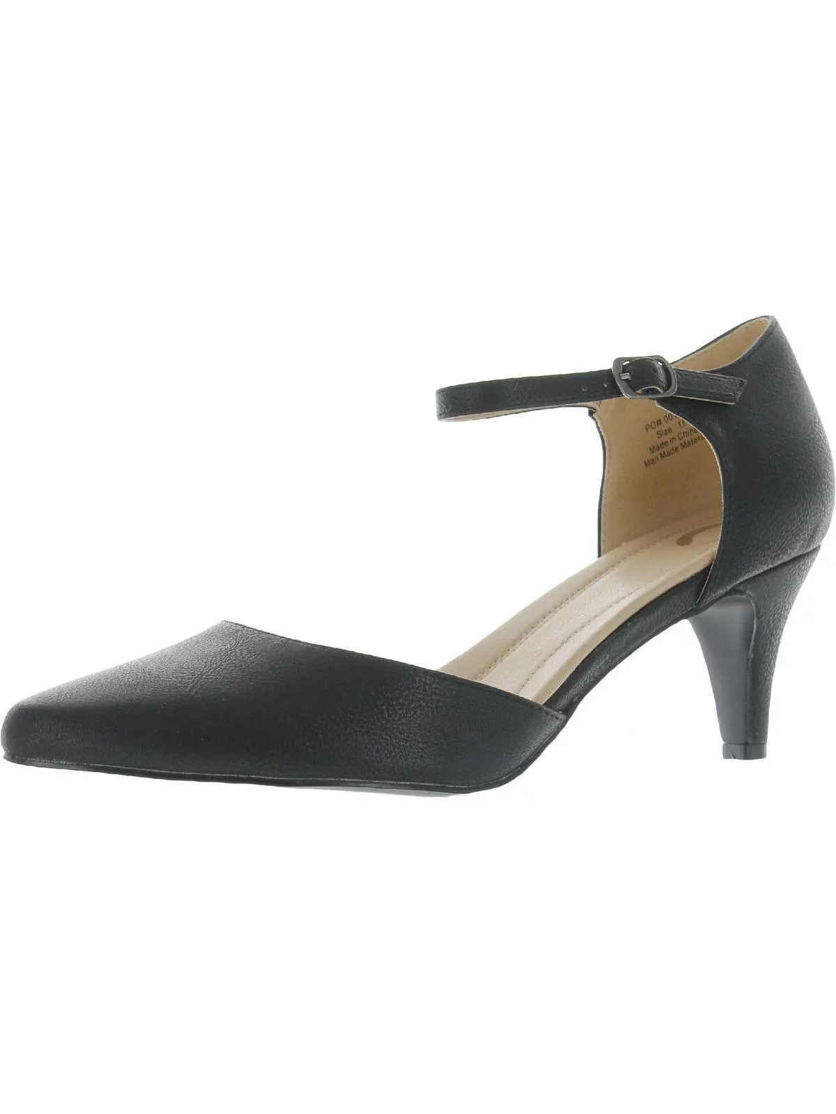 Journee Collection Womens Bettie Faux Leather Padded Insole Mary Janes