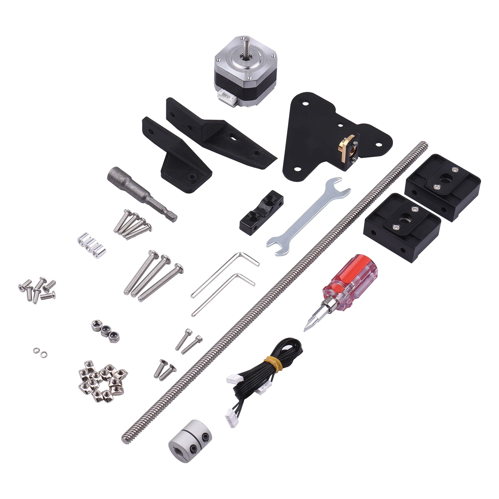Pinnaco Dual Z Screw Upgrade Kit 42-34 Stepper Motor 365mm T8 Screw for Ender-3S Ender-3 3D Printer