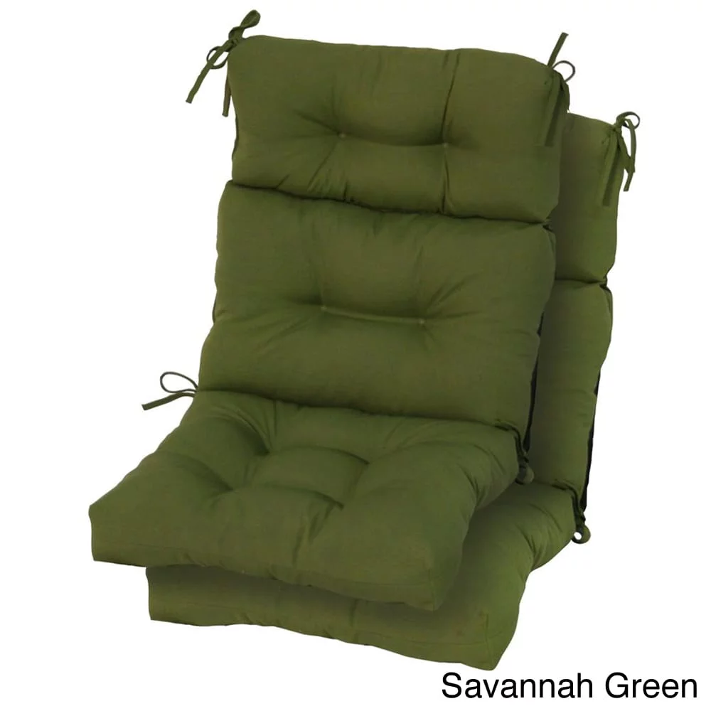 Havenside Home Driftwood Outdoor High-back Chair Cushions (Set of 2) by Savannah Green