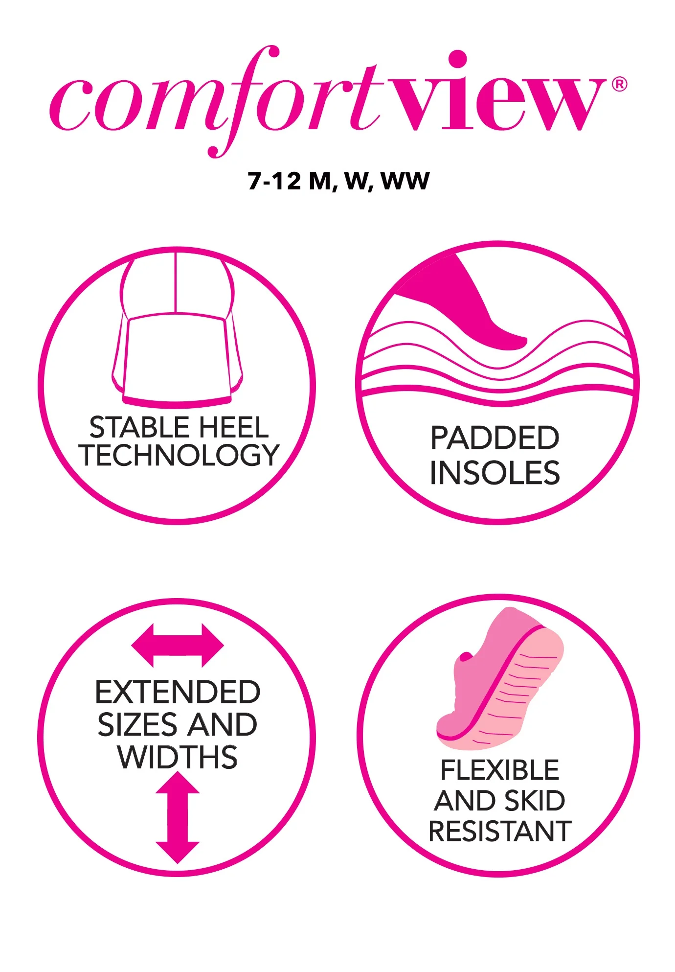 Comfortview Women's Wide Width The Mary Sling - 12 M, Yellow