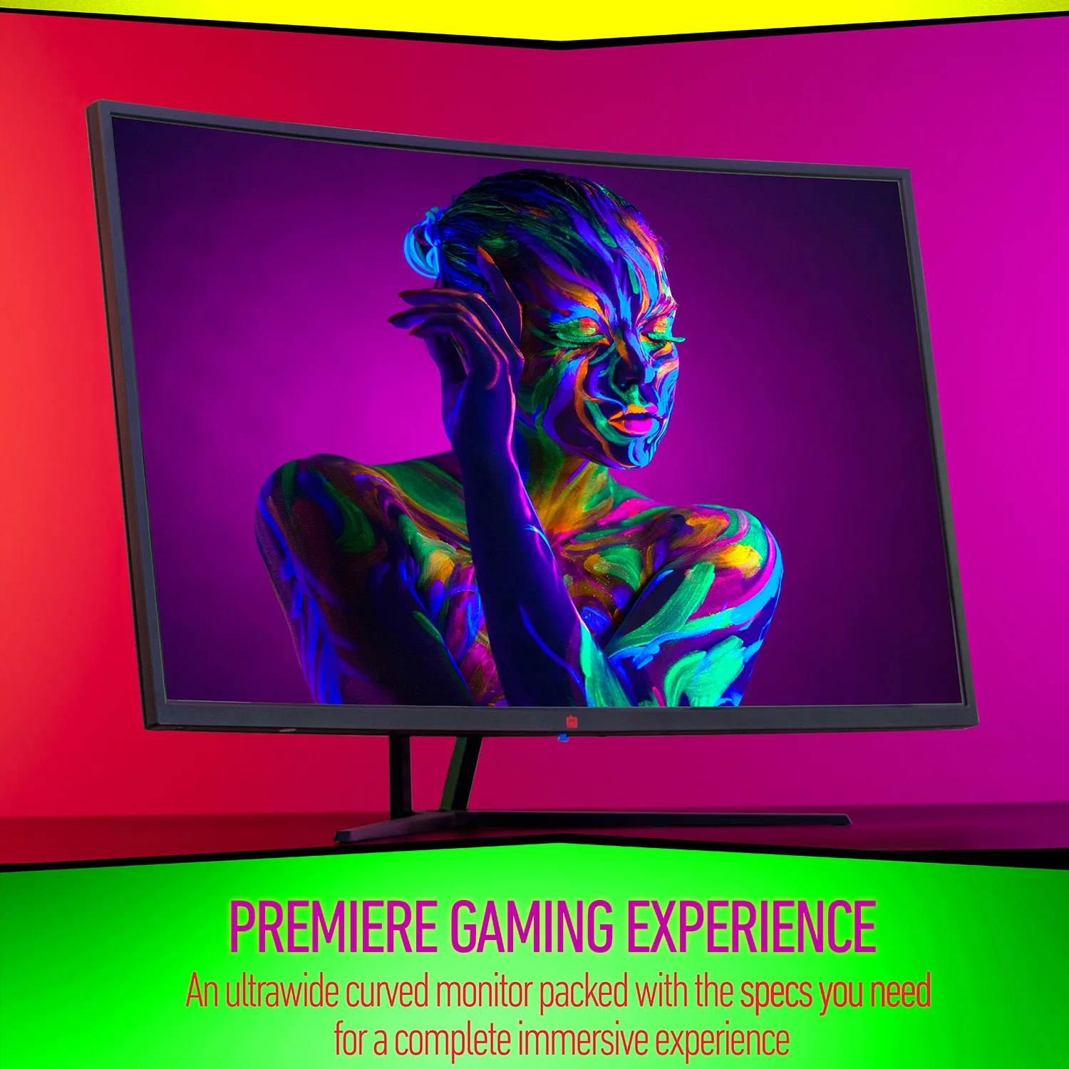 Deco Gear 39” Curved Gaming Monitor, 2560x1440, 1ms MPRT, 165 Hz, 16:9, HDR400, 4000:1, 2-Pack