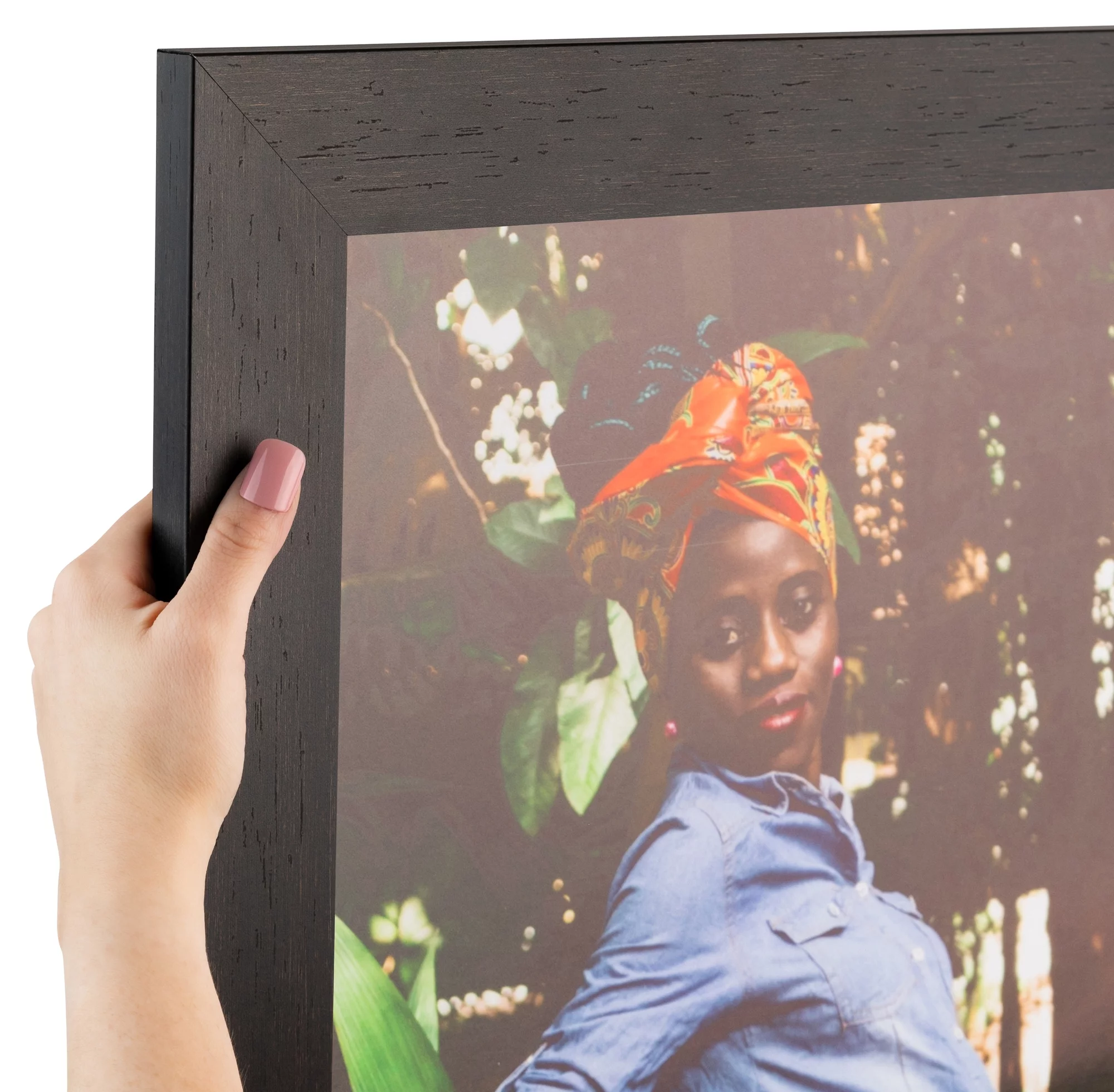 ArtToFrames 14x24 Inch Walnut Picture Frame, This Brown MDF Poster Frame is Great for Your Art or Photos, Comes with 060 Plexi Glass (2WOM-3914)