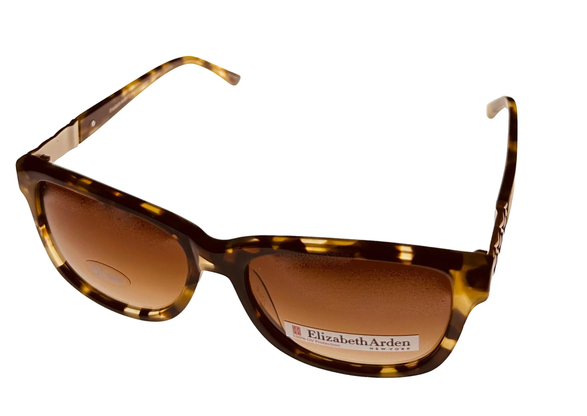 Elizabeth Arden Womens Rx-able Sunglass Demi Rectangle, Brown Lens 5234. 1