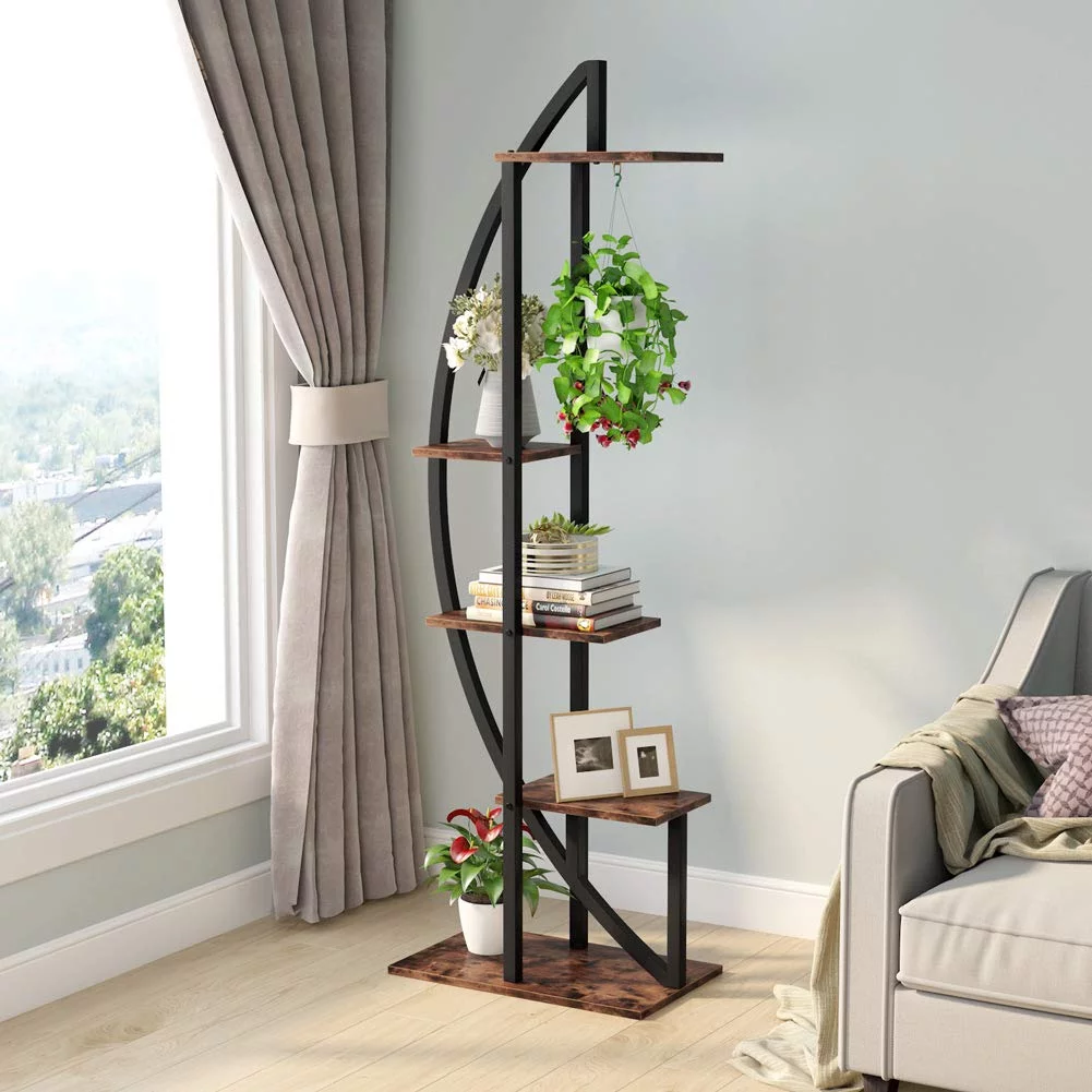 5-Tier Plant Stand Pack of 2, Display Shelf Flower Rack for Home Garden