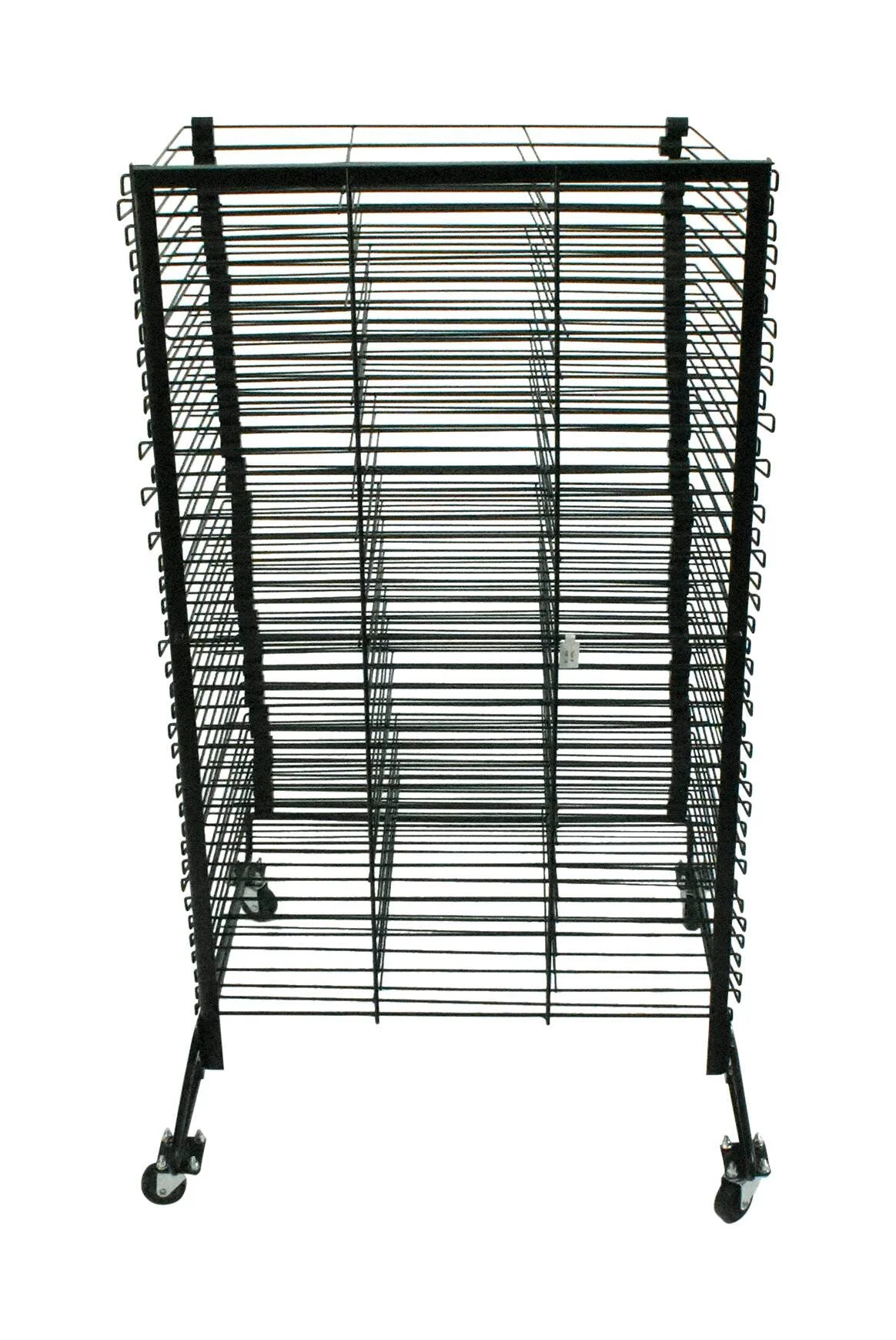 Sax Mobile Drying and Storage Rack with Wheels, 40 Shelves, Steel, 26 x 25 x 40 Inches