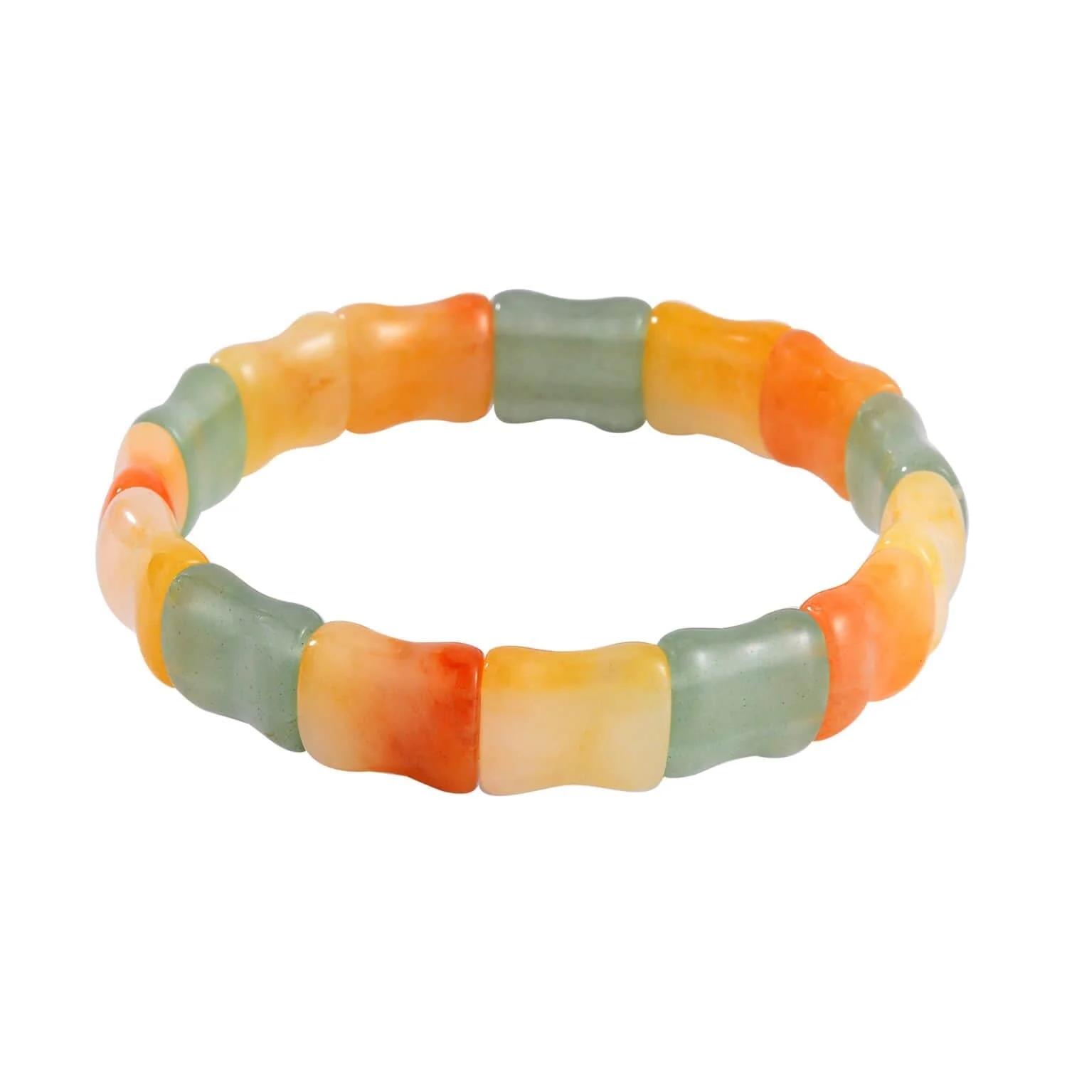Shop LC Multi Color Aventurine Stretch Bracelet for Women Jewelry Ct 94.3 Birthday Gifts